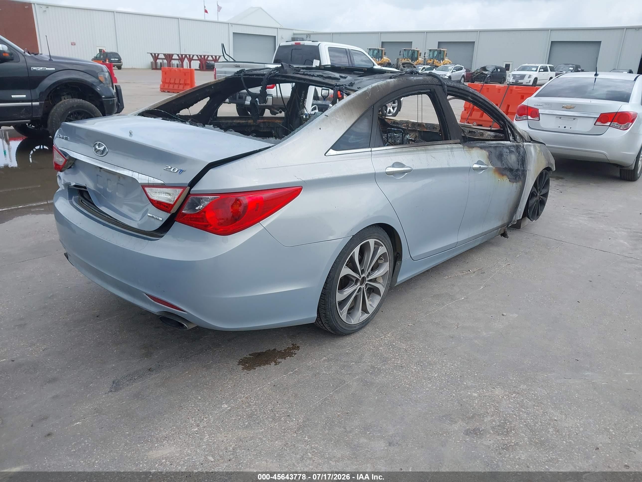 2013 Hyundai Sonata Limited 2.0t Gray vin: 5NPEC4AB8DH582491