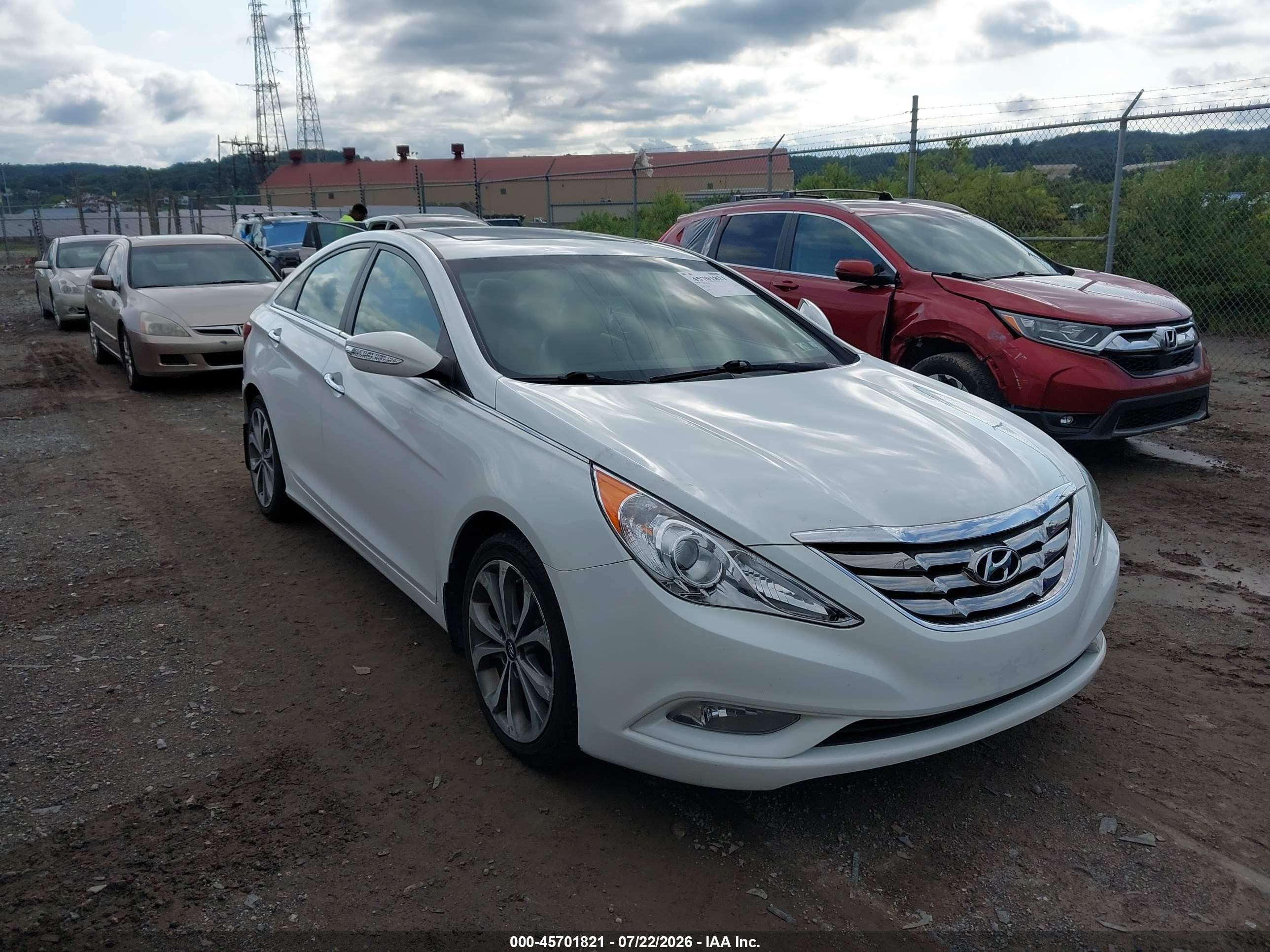 2013 Hyundai Sonata Limited 2.0t Белый vin: 5NPEC4AB8DH720191
