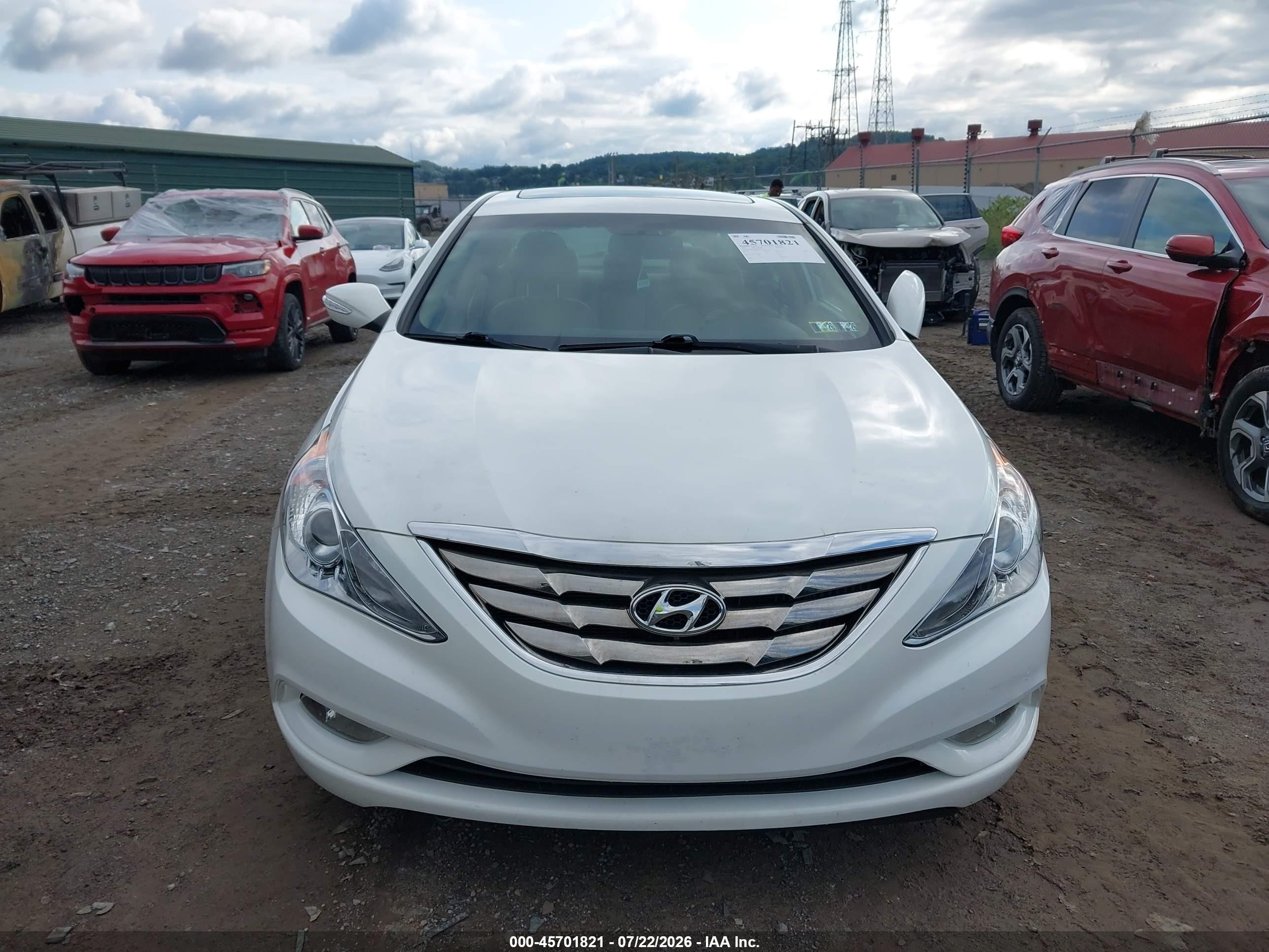2013 Hyundai Sonata Limited 2.0t Белый vin: 5NPEC4AB8DH720191