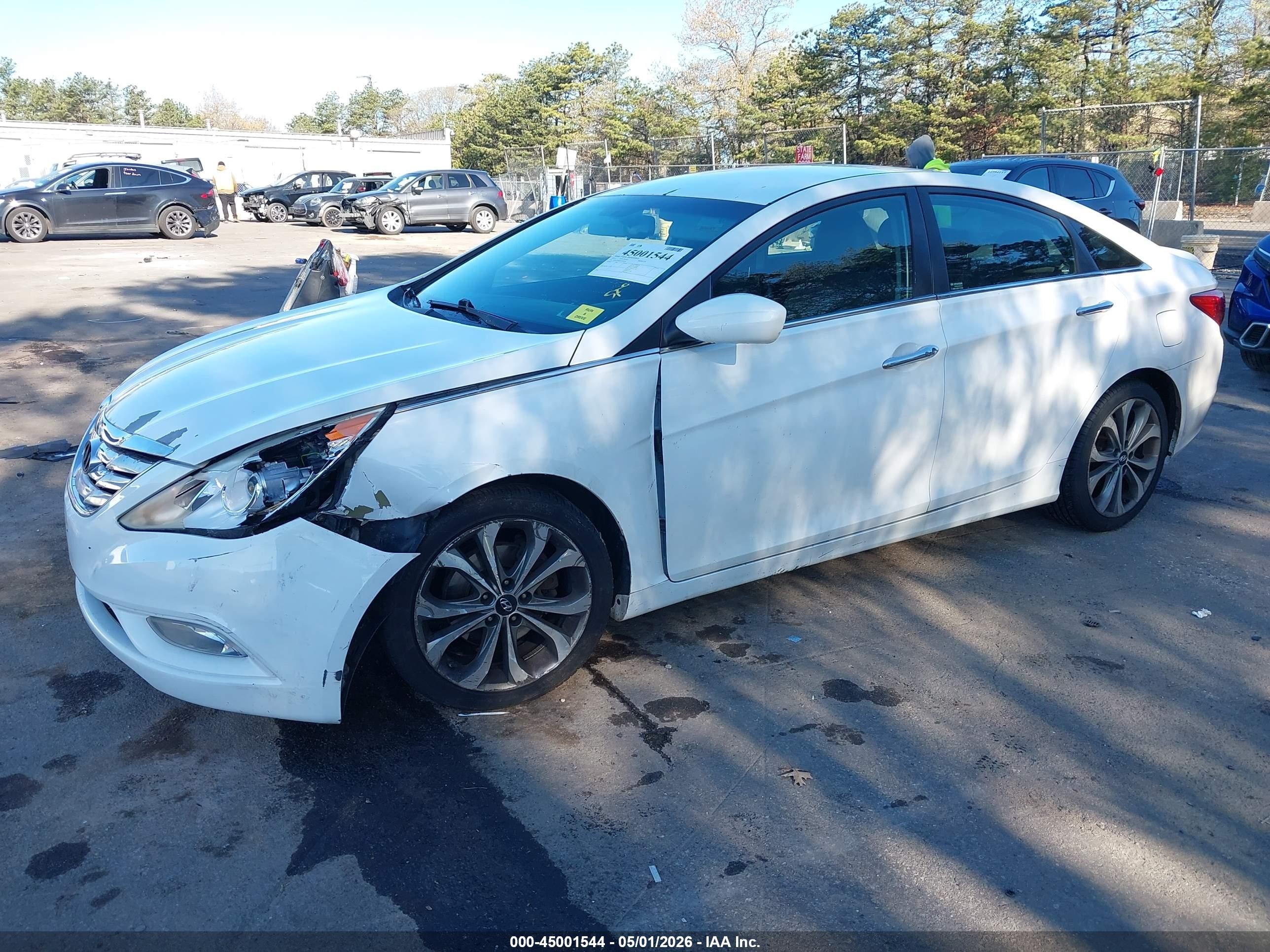 2013 Hyundai Sonata Se 2.0t White vin: 5NPEC4AB8DH799720