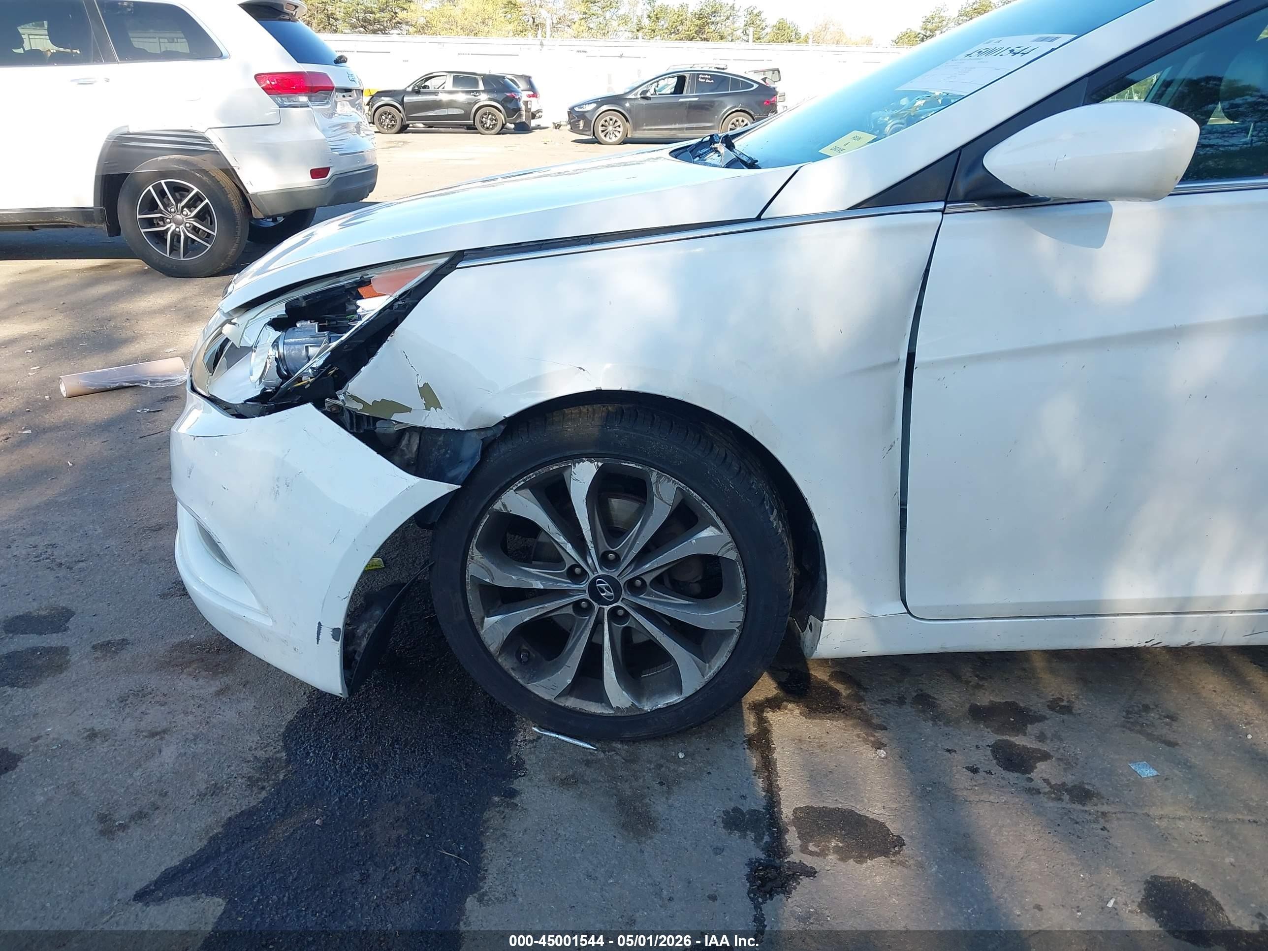 2013 Hyundai Sonata Se 2.0t White vin: 5NPEC4AB8DH799720