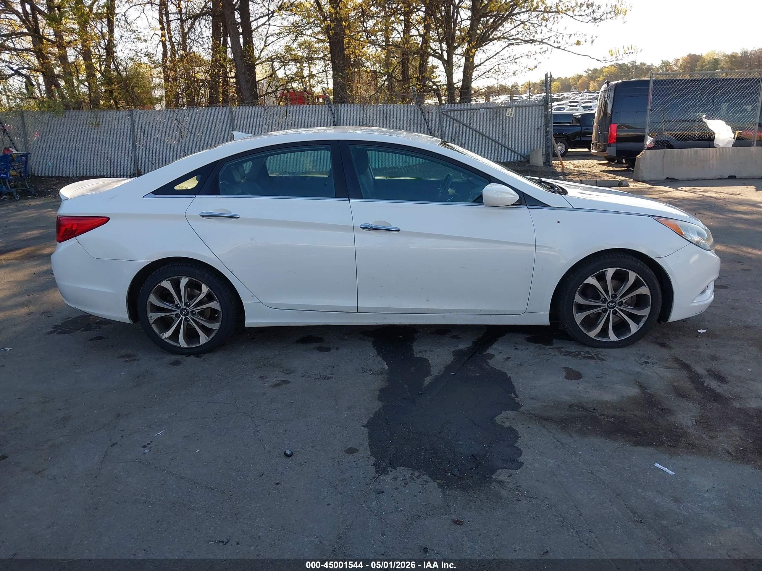2013 Hyundai Sonata Se 2.0t White vin: 5NPEC4AB8DH799720