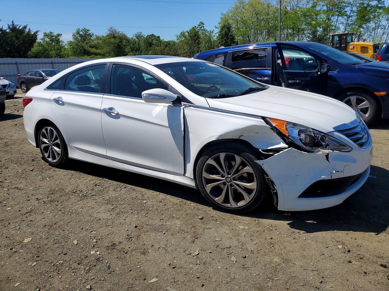 2014 Hyundai Sonata Se 2.0t White vin: 5NPEC4AB8EH813844