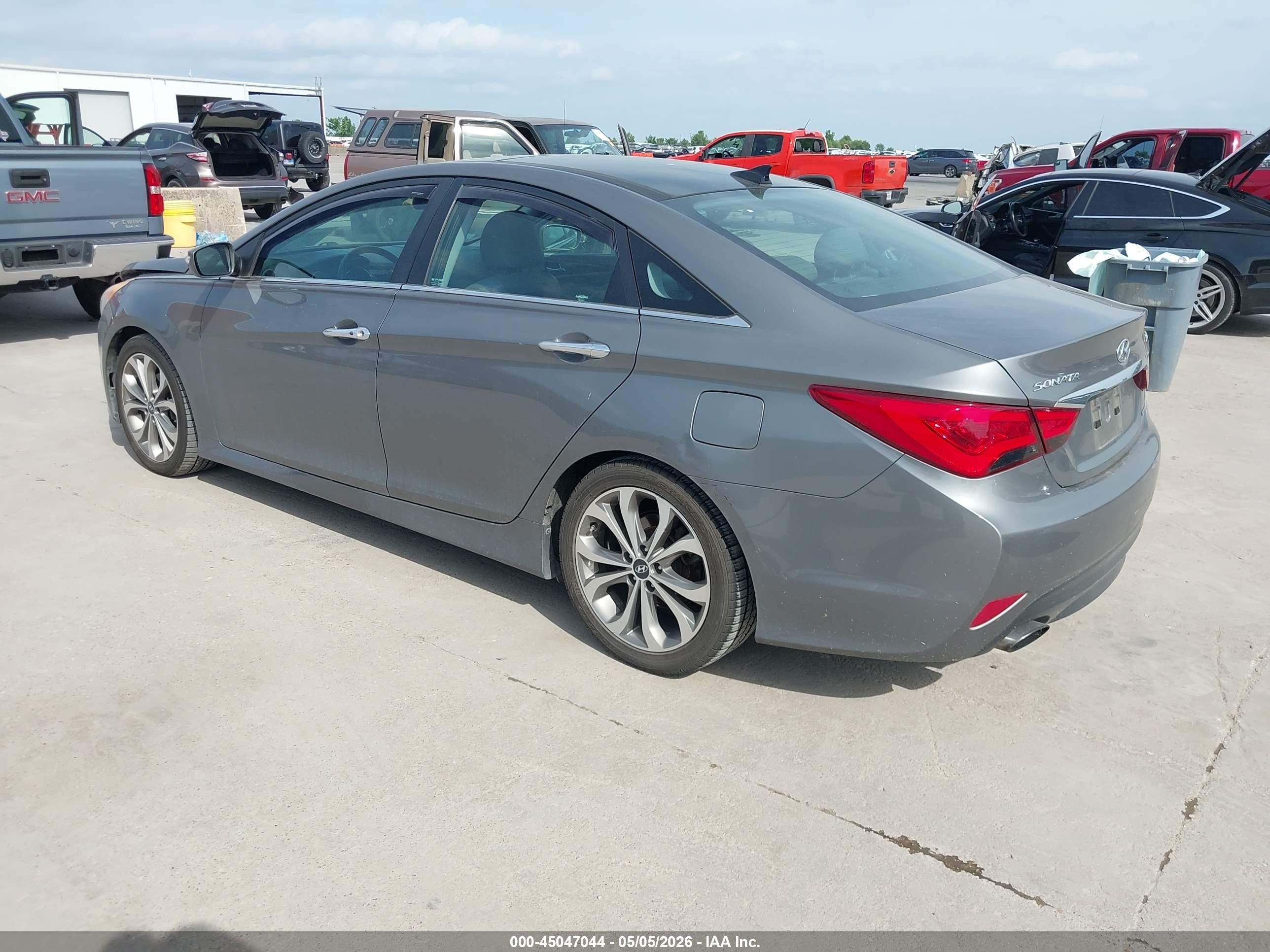 2014 Hyundai Sonata Limited 2.0t Gray vin: 5NPEC4AB8EH825704