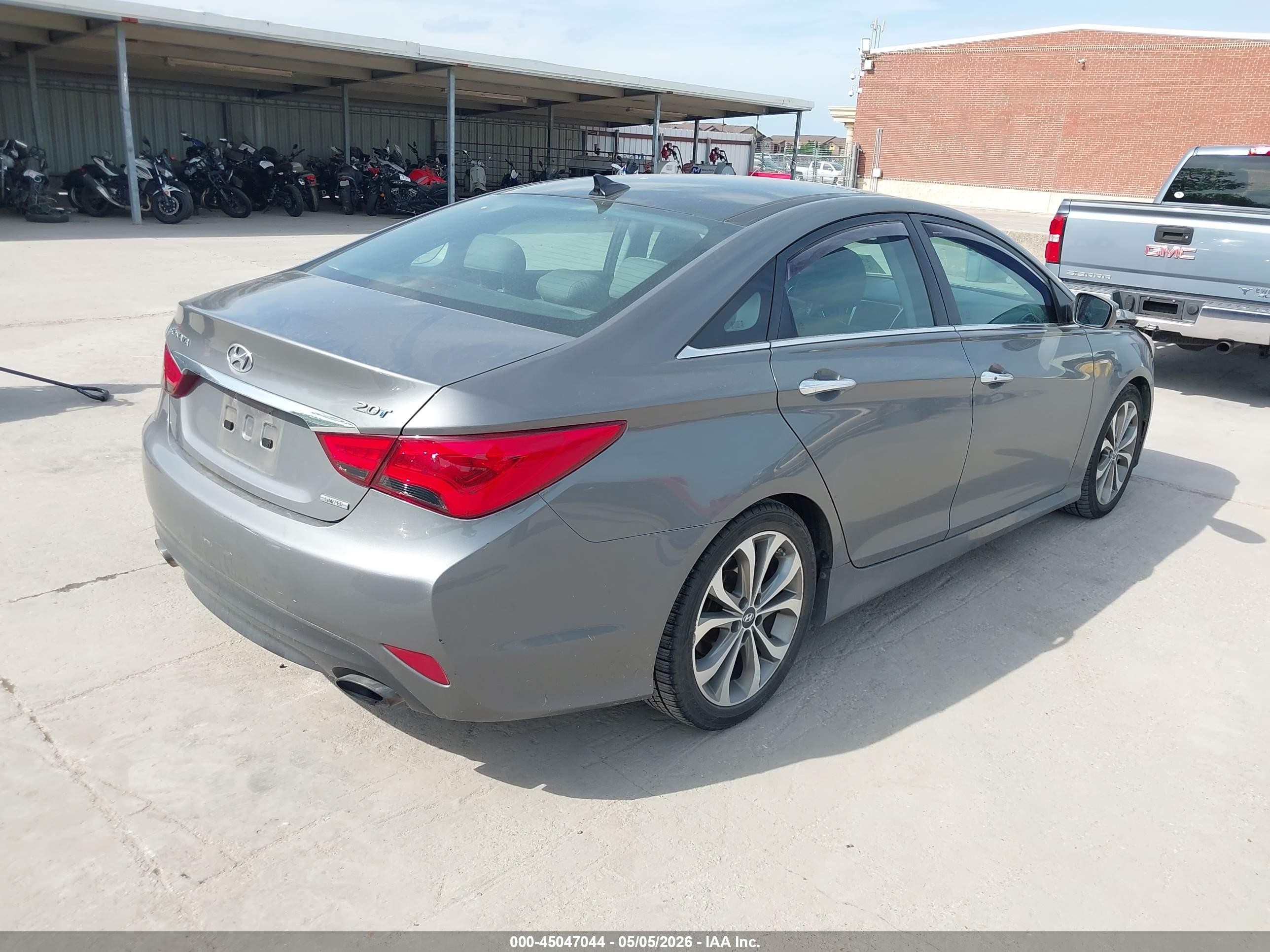 2014 Hyundai Sonata Limited 2.0t Gray vin: 5NPEC4AB8EH825704