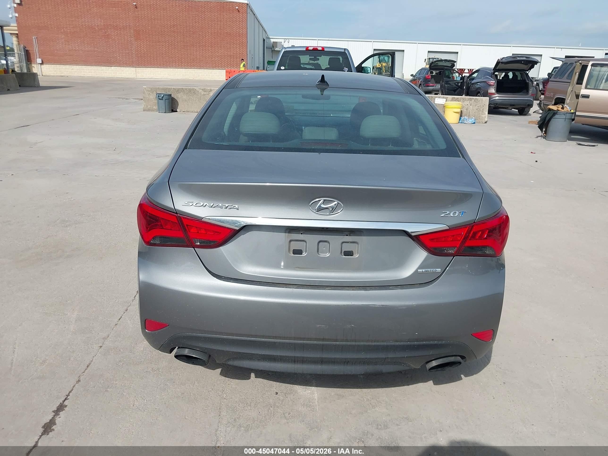 2014 Hyundai Sonata Limited 2.0t Gray vin: 5NPEC4AB8EH825704