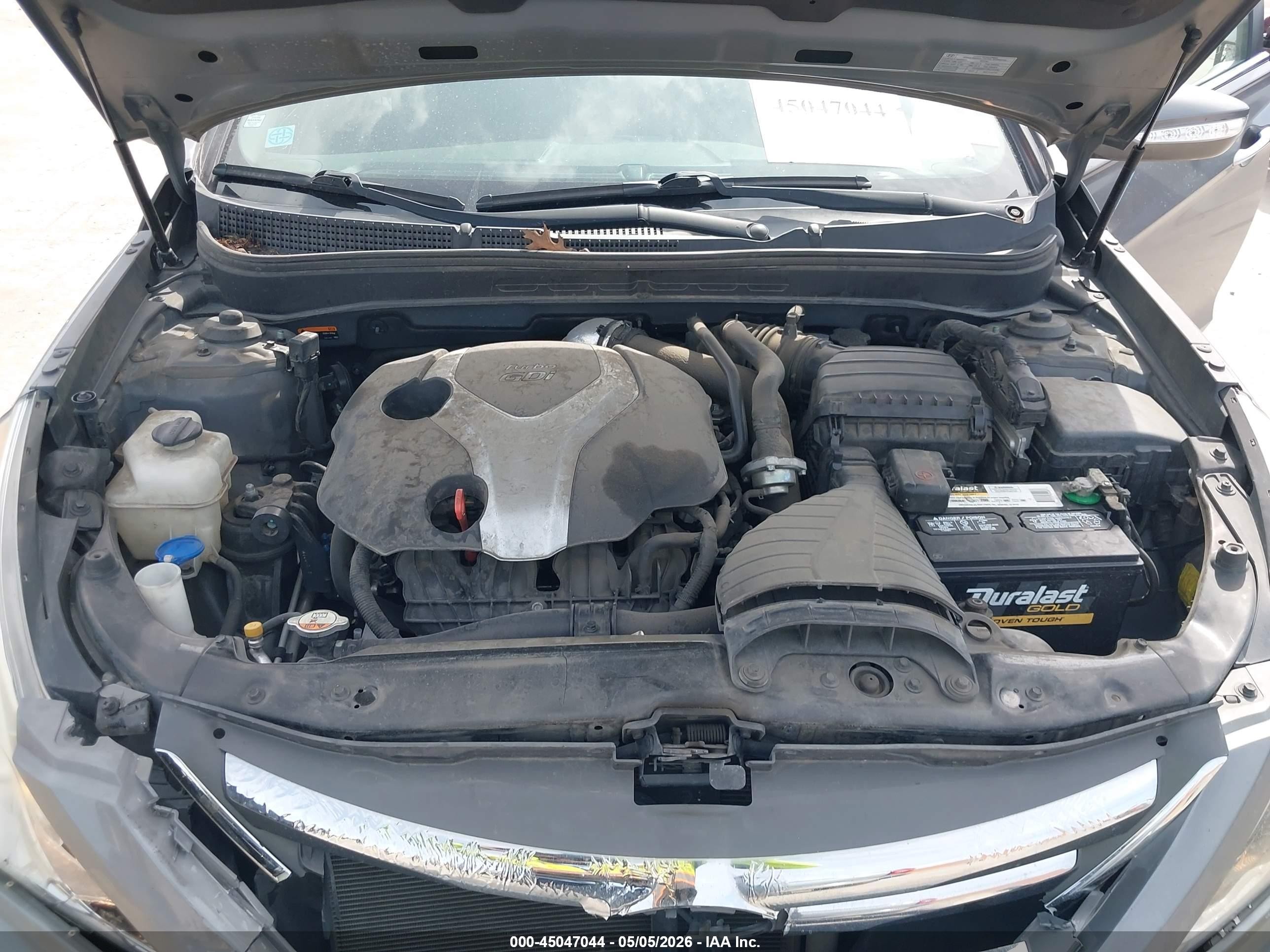 2014 Hyundai Sonata Limited 2.0t Gray vin: 5NPEC4AB8EH825704