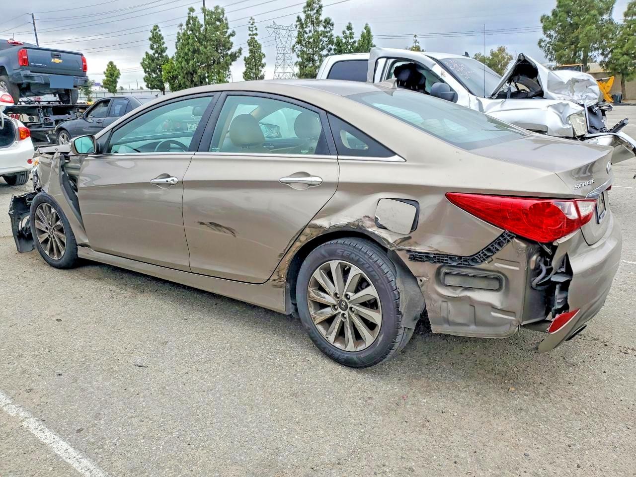 2014 Hyundai Sonata Limited 2.0t Gray vin: 5NPEC4AB8EH916312