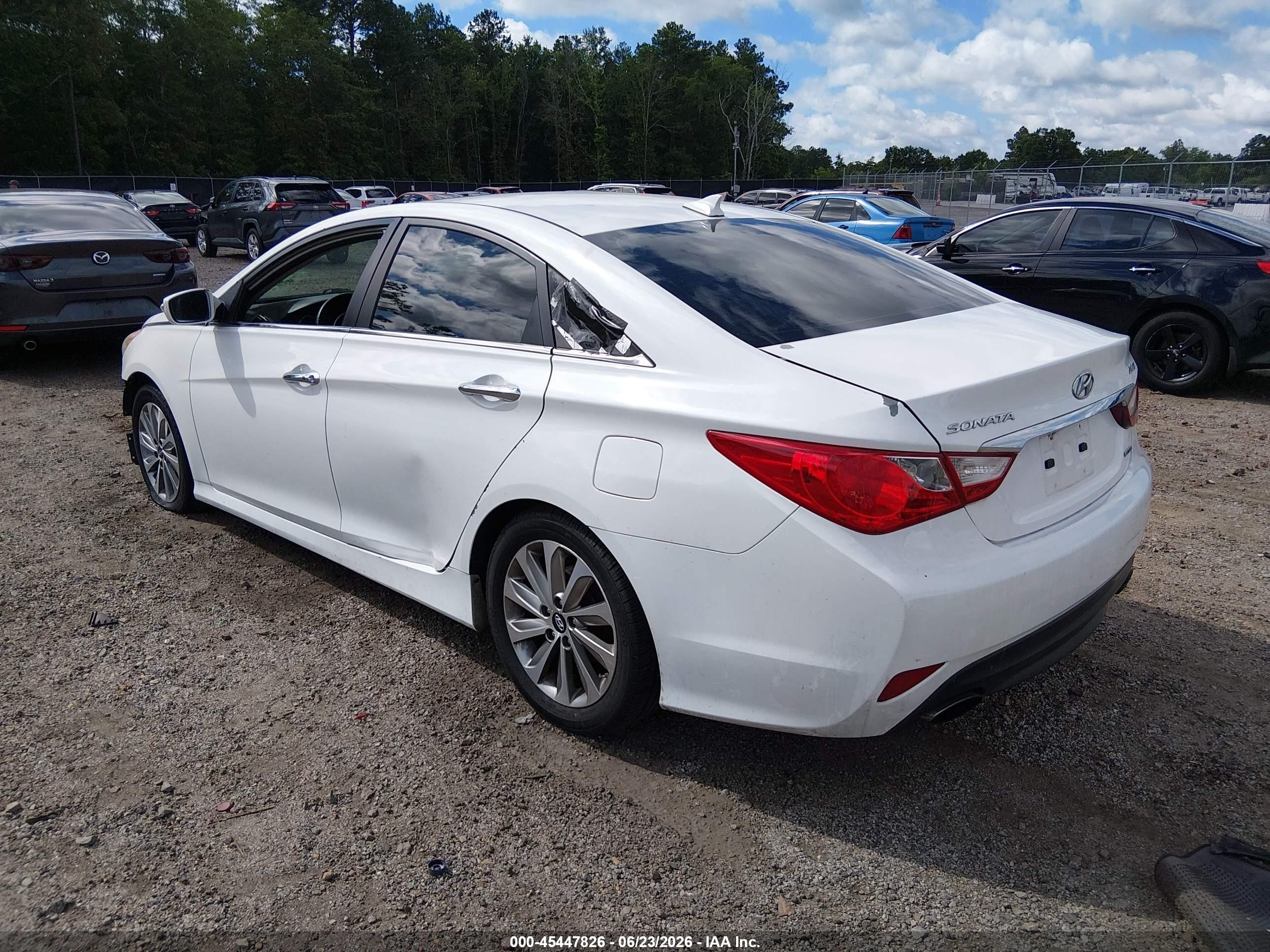2014 Hyundai Sonata Limited 2.0t White vin: 5NPEC4AB8EH932929