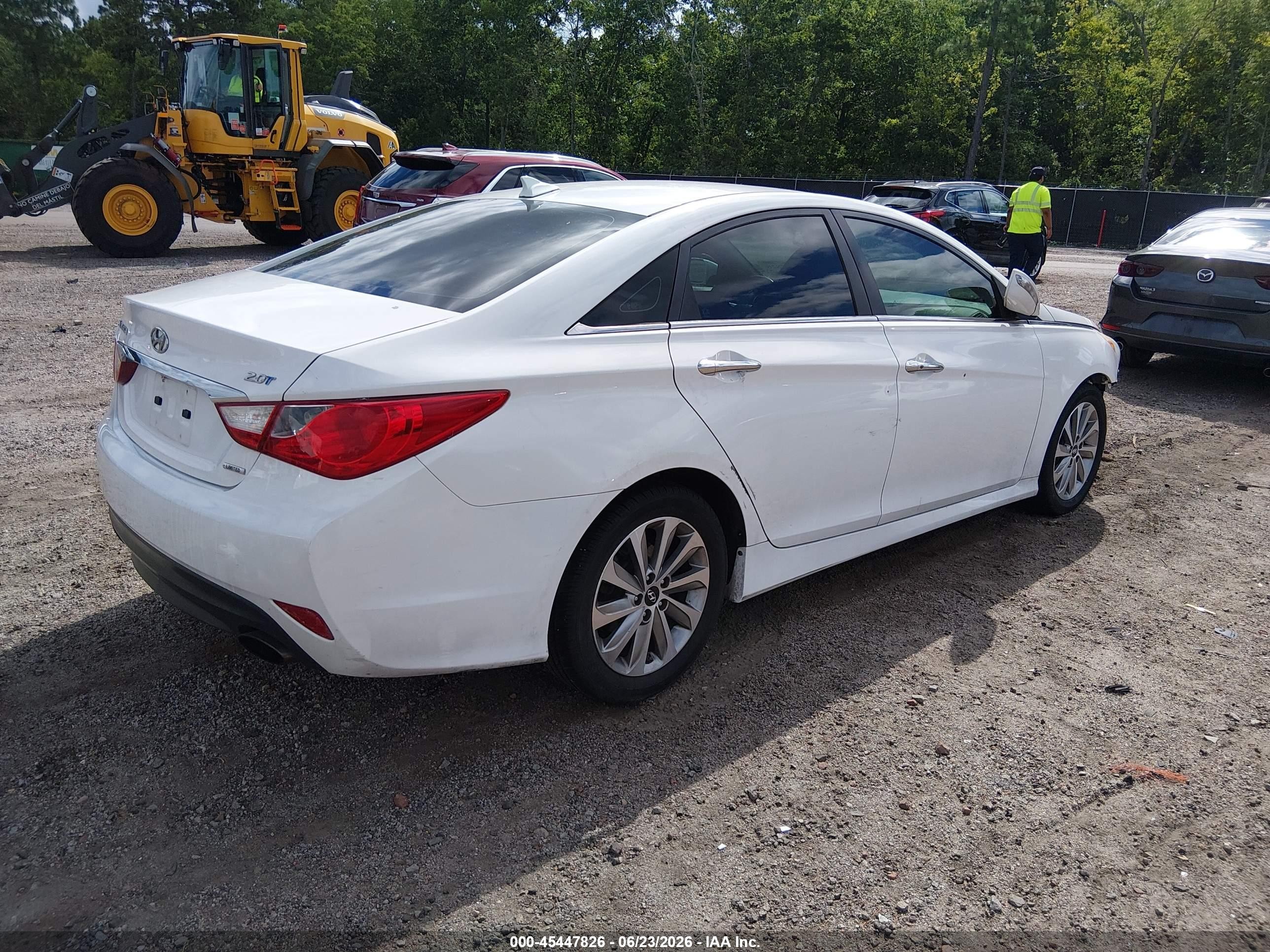 2014 Hyundai Sonata Limited 2.0t White vin: 5NPEC4AB8EH932929