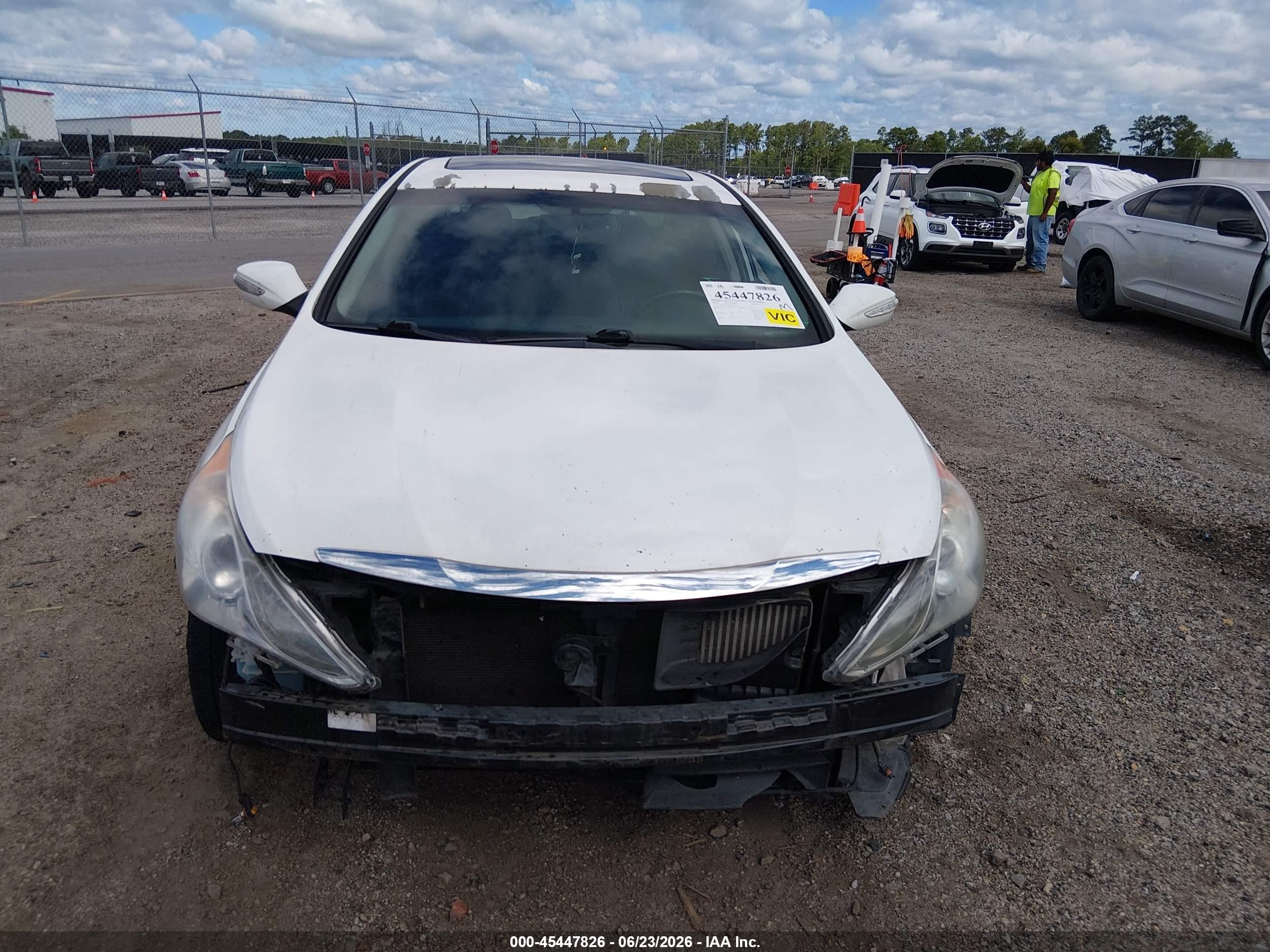 2014 Hyundai Sonata Limited 2.0t White vin: 5NPEC4AB8EH932929