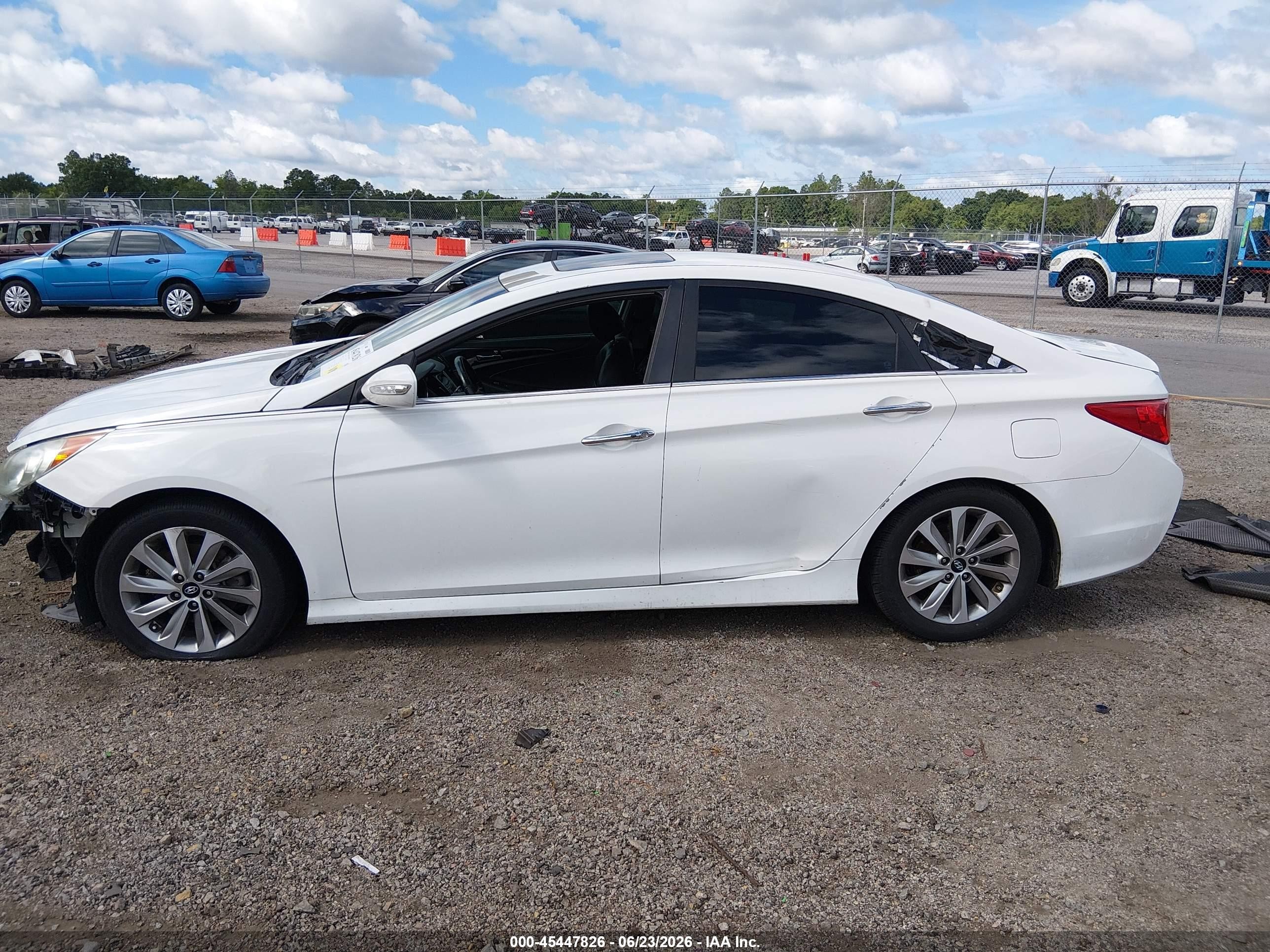 2014 Hyundai Sonata Limited 2.0t White vin: 5NPEC4AB8EH932929