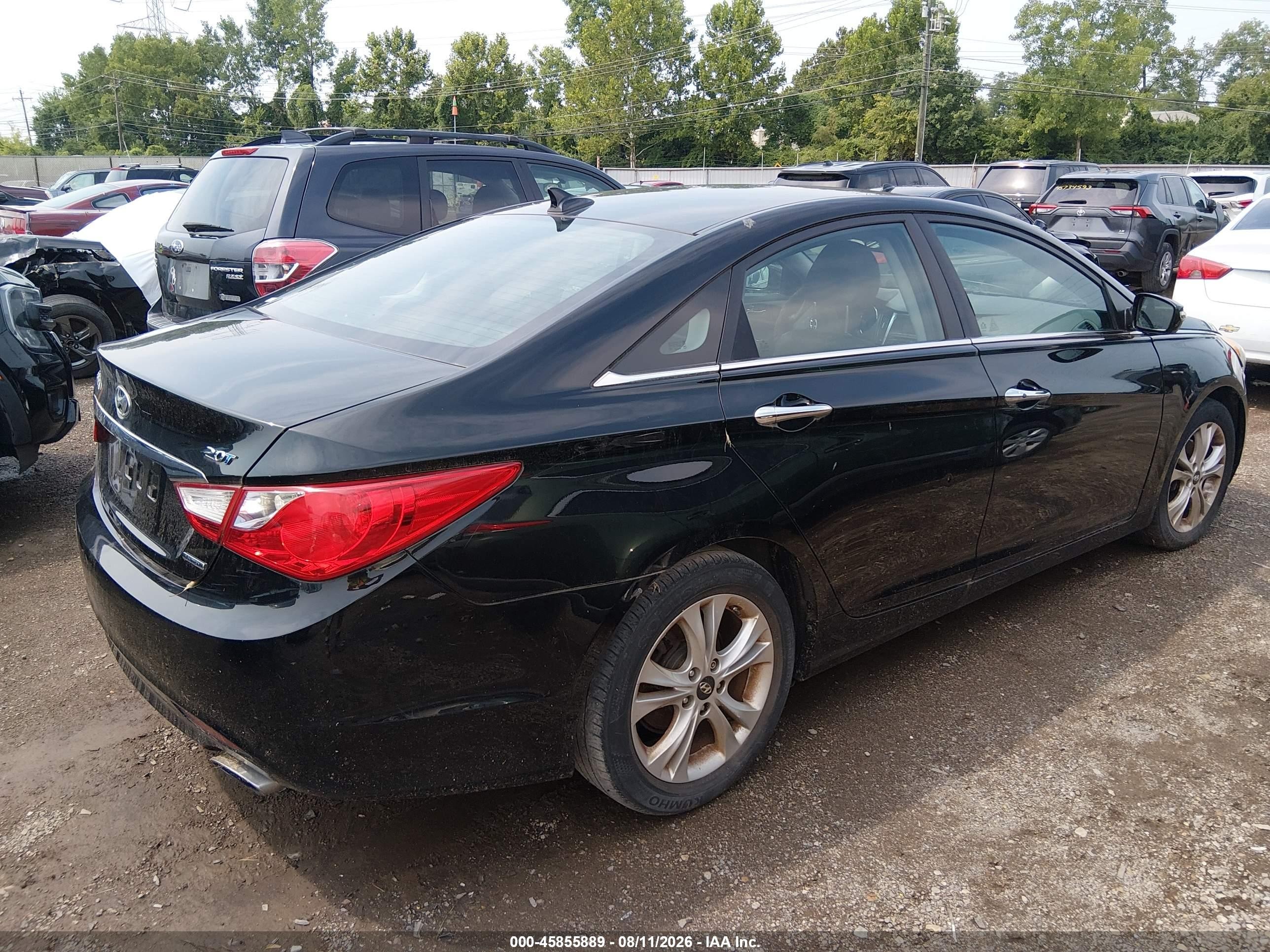 2011 Hyundai Sonata Limited 2.0t Black vin: 5NPEC4AB9BH298283