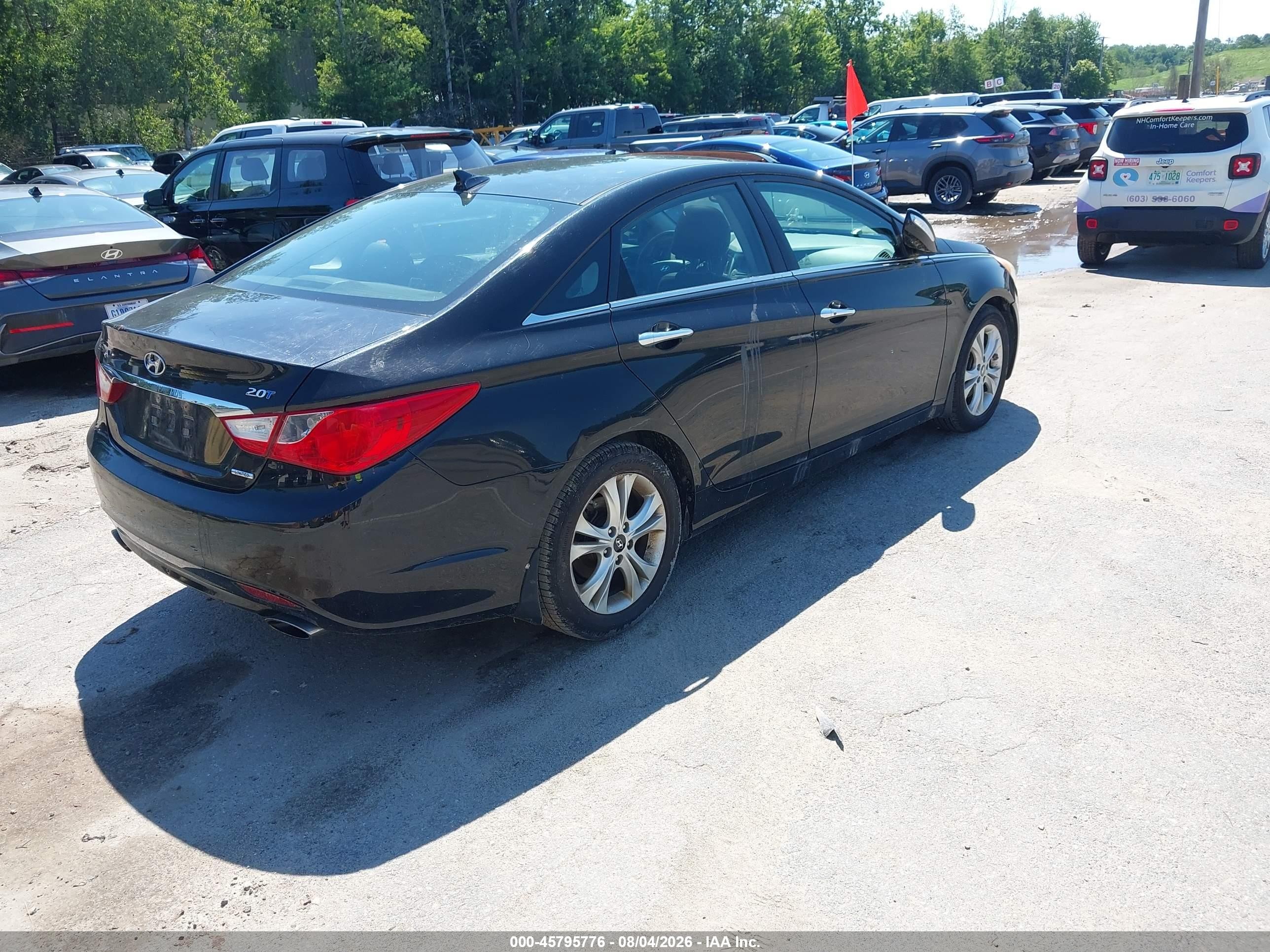 2011 Hyundai Sonata Limited 2.0t Black vin: 5NPEC4AB9BH298932