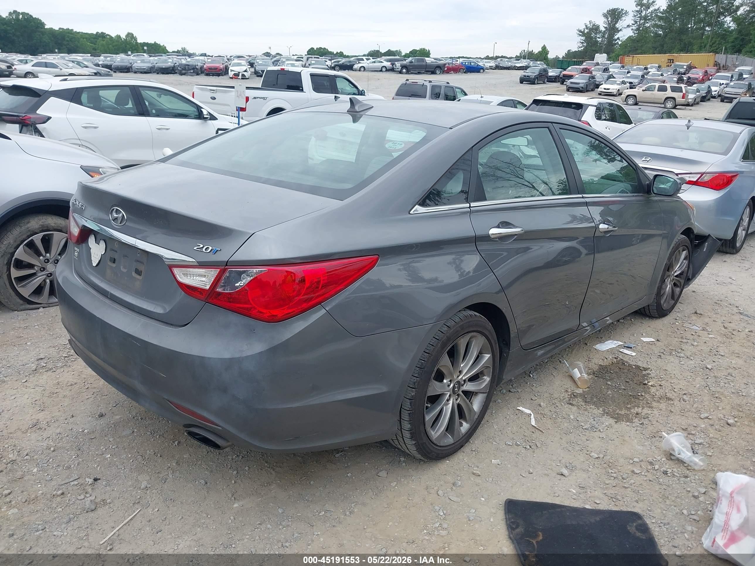 2011 Hyundai Sonata Se 2.0t Gray vin: 5NPEC4AB9BH317639