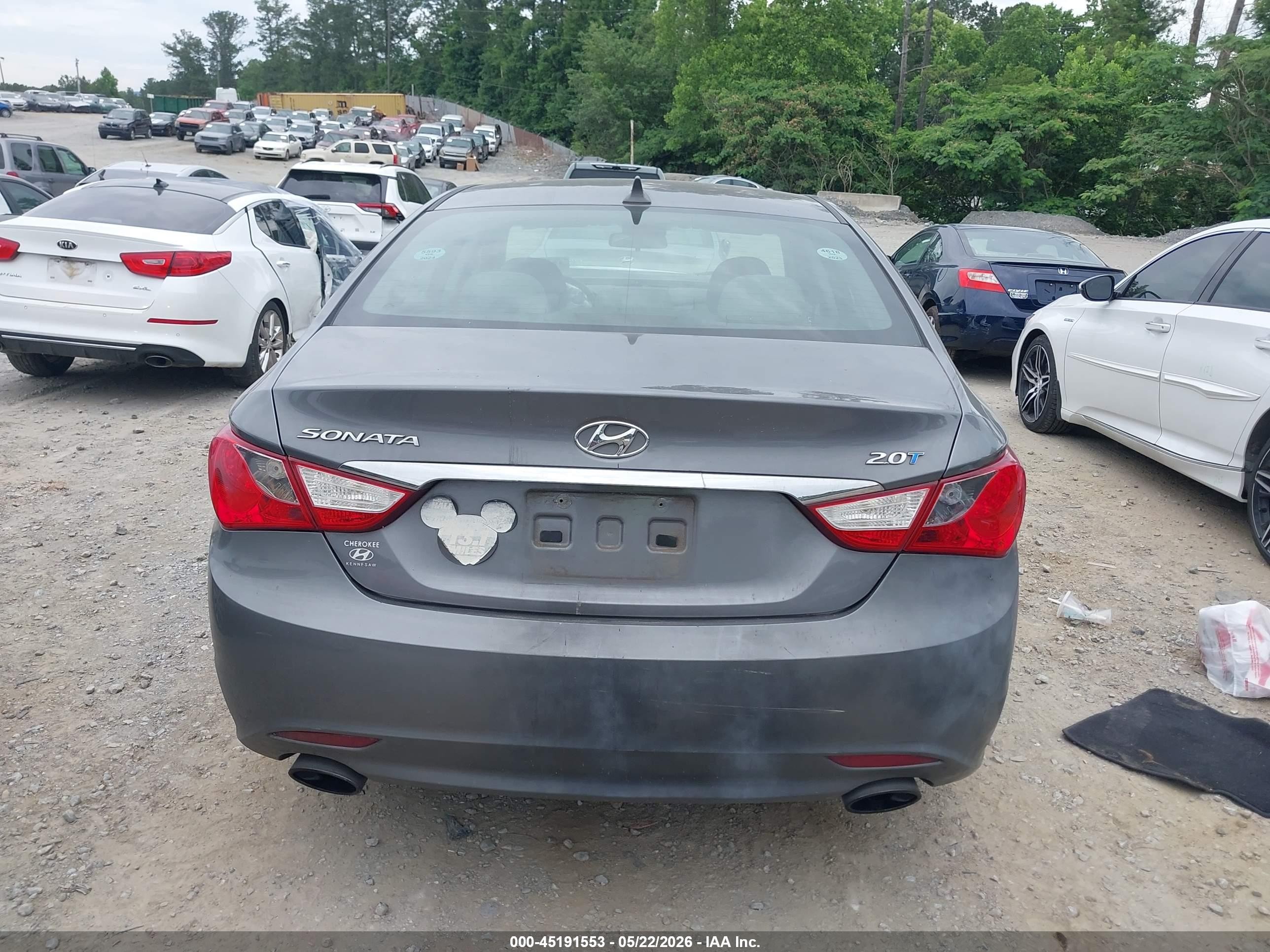 2011 Hyundai Sonata Se 2.0t Gray vin: 5NPEC4AB9BH317639