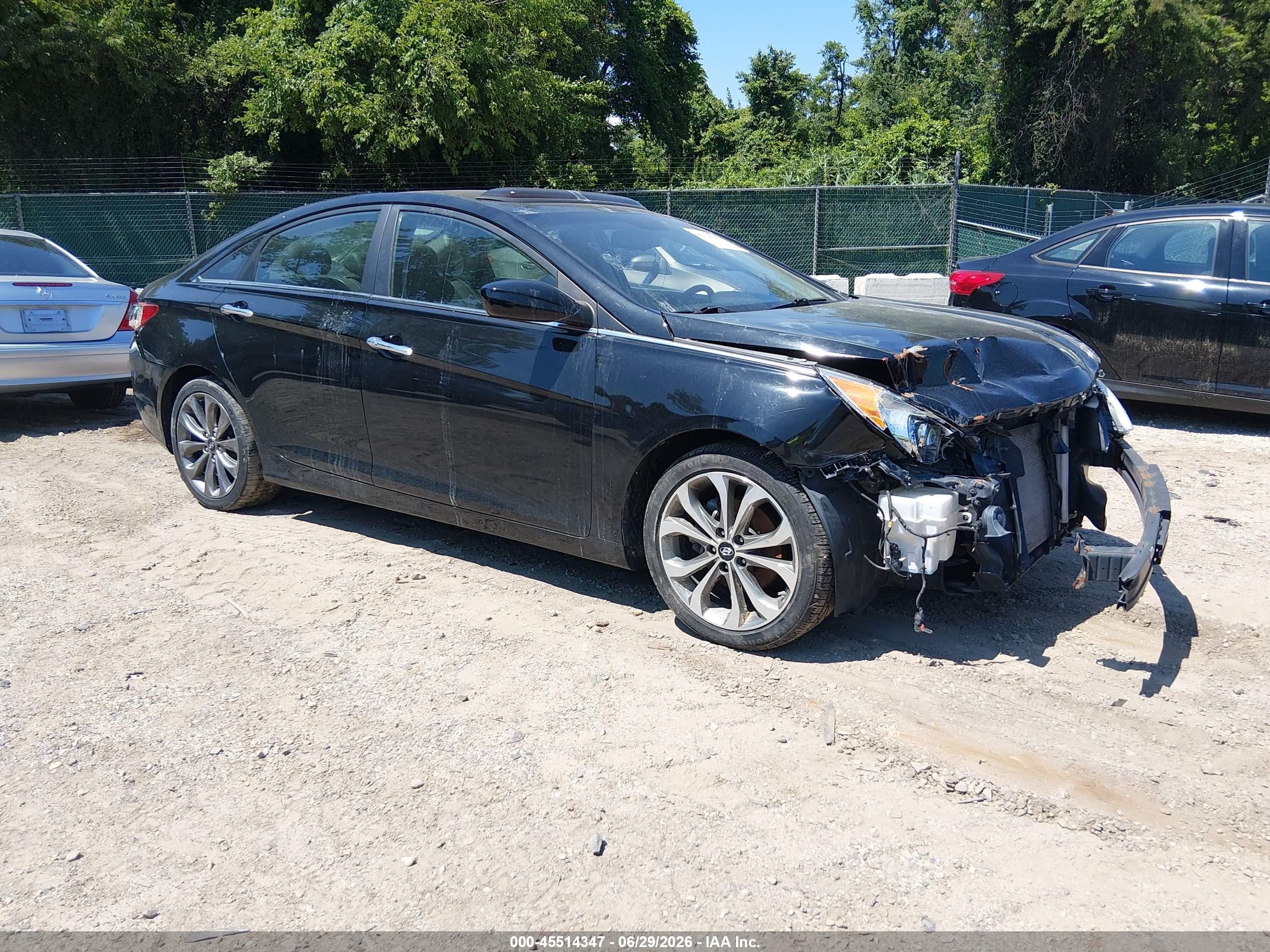 2012 Hyundai Sonata Se 2.0t Black vin: 5NPEC4AB9CH372626
