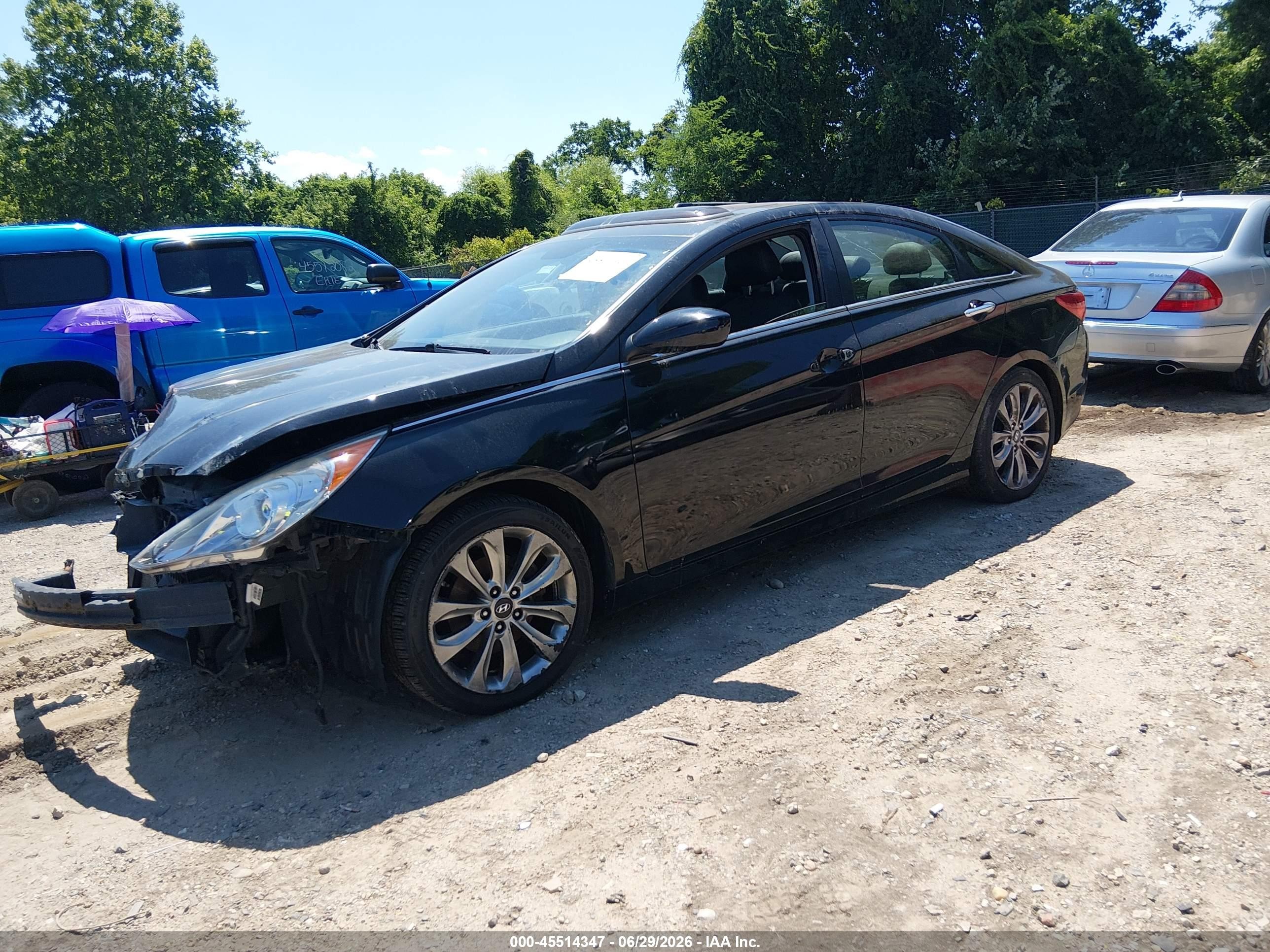2012 Hyundai Sonata Se 2.0t Black vin: 5NPEC4AB9CH372626