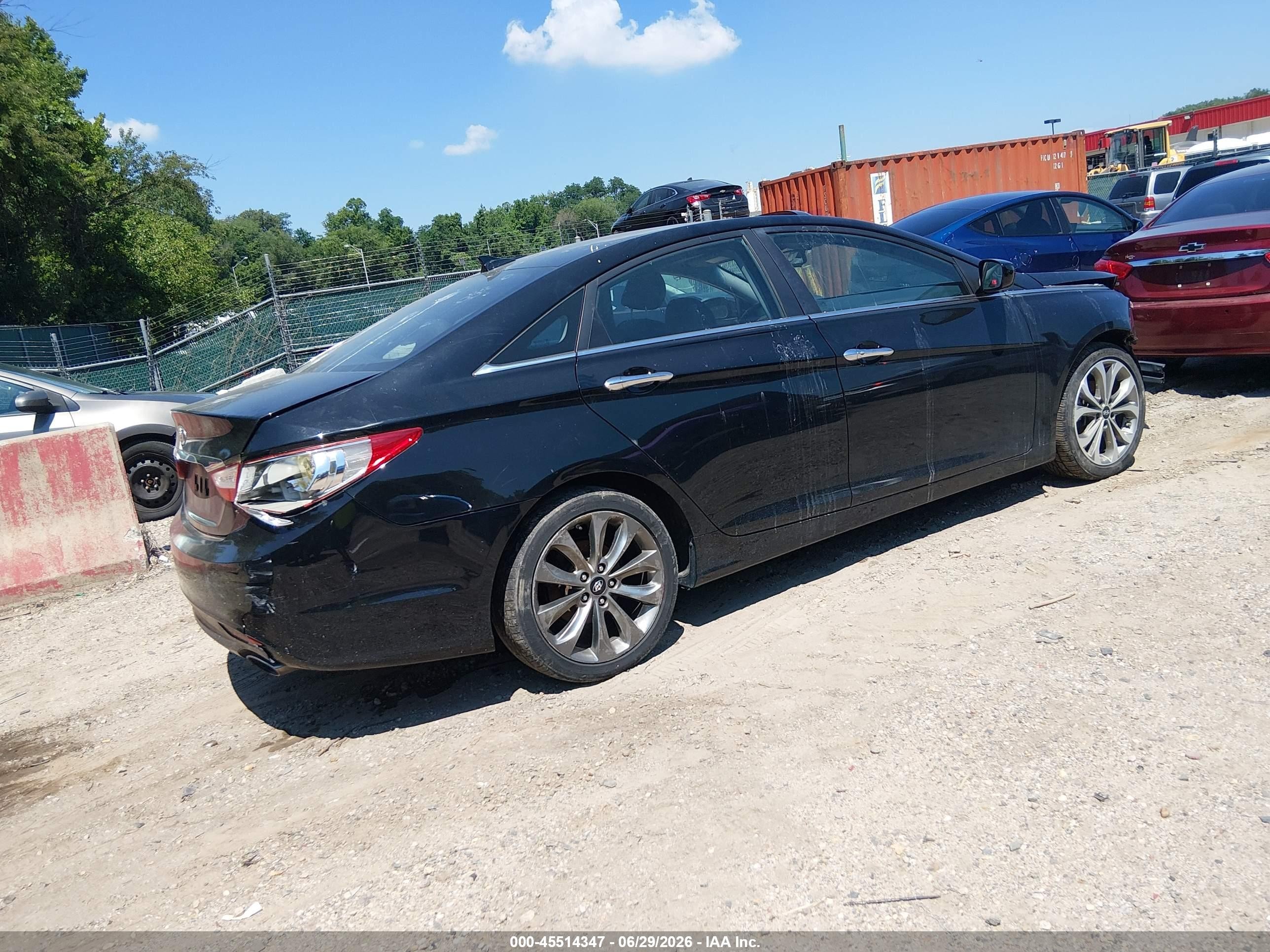 2012 Hyundai Sonata Se 2.0t Black vin: 5NPEC4AB9CH372626