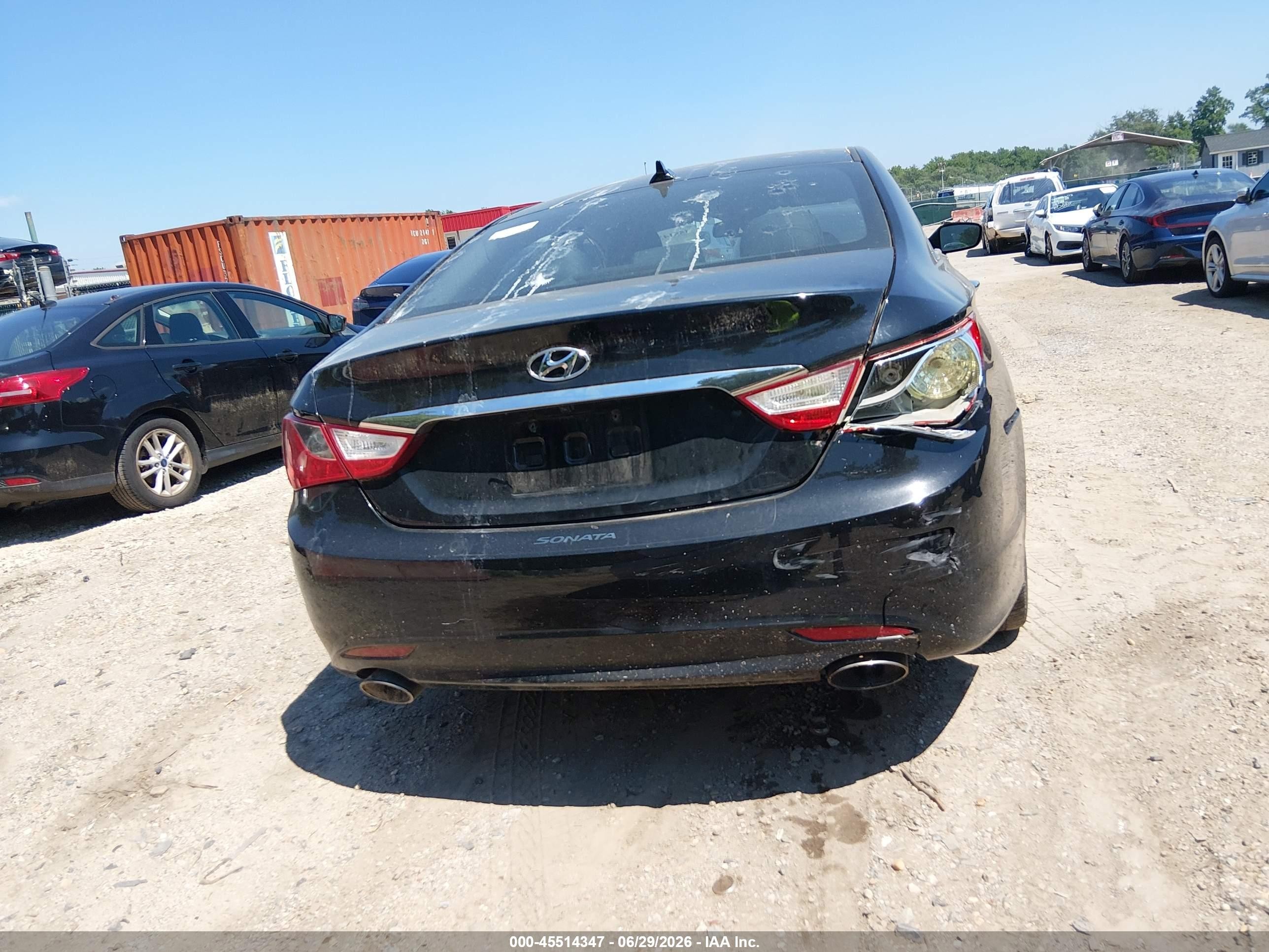 2012 Hyundai Sonata Se 2.0t Black vin: 5NPEC4AB9CH372626
