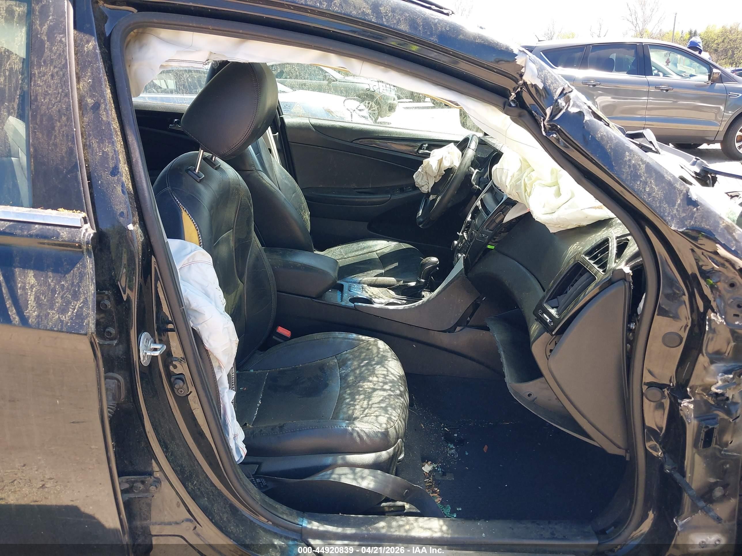 2012 Hyundai Sonata Limited 2.0t Black vin: 5NPEC4AB9CH408590