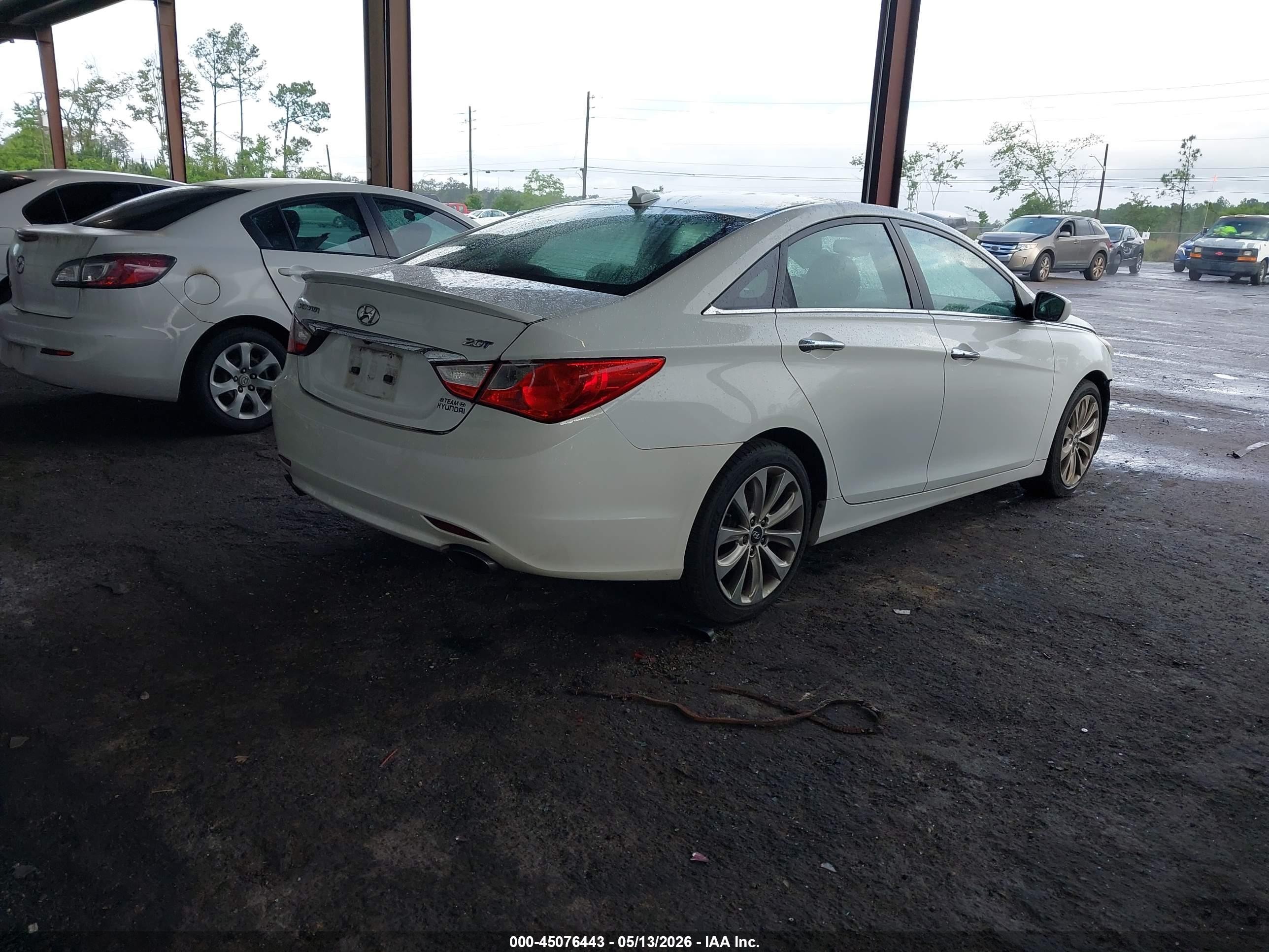 2012 Hyundai Sonata Se 2.0t White vin: 5NPEC4AB9CH428905