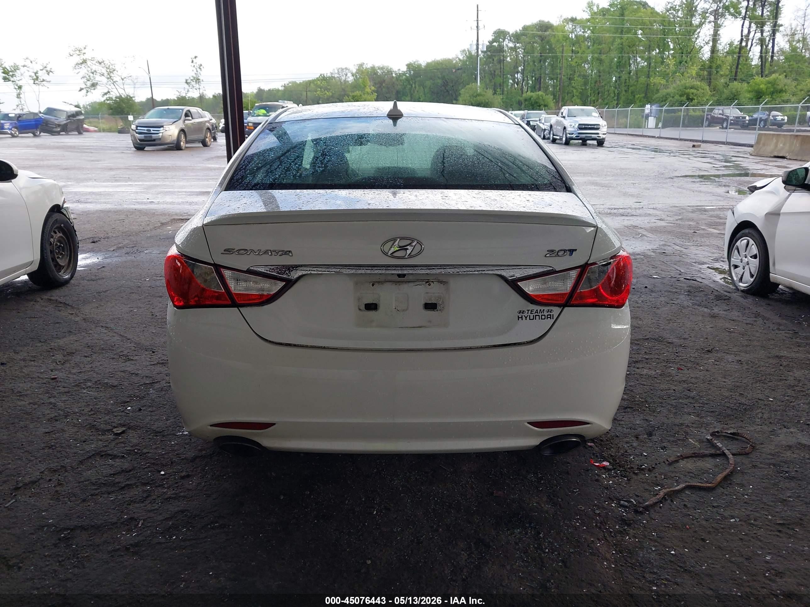 2012 Hyundai Sonata Se 2.0t White vin: 5NPEC4AB9CH428905