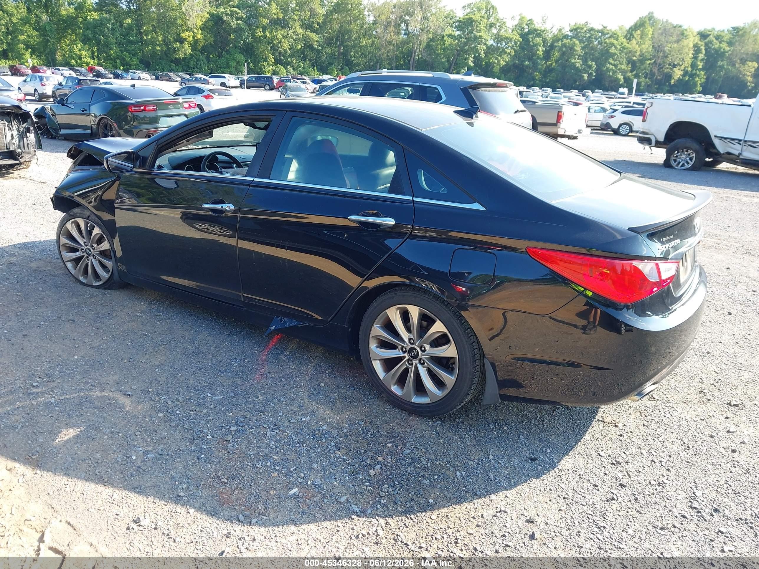 2012 Hyundai Sonata Se 2.0t Black vin: 5NPEC4AB9CH435109