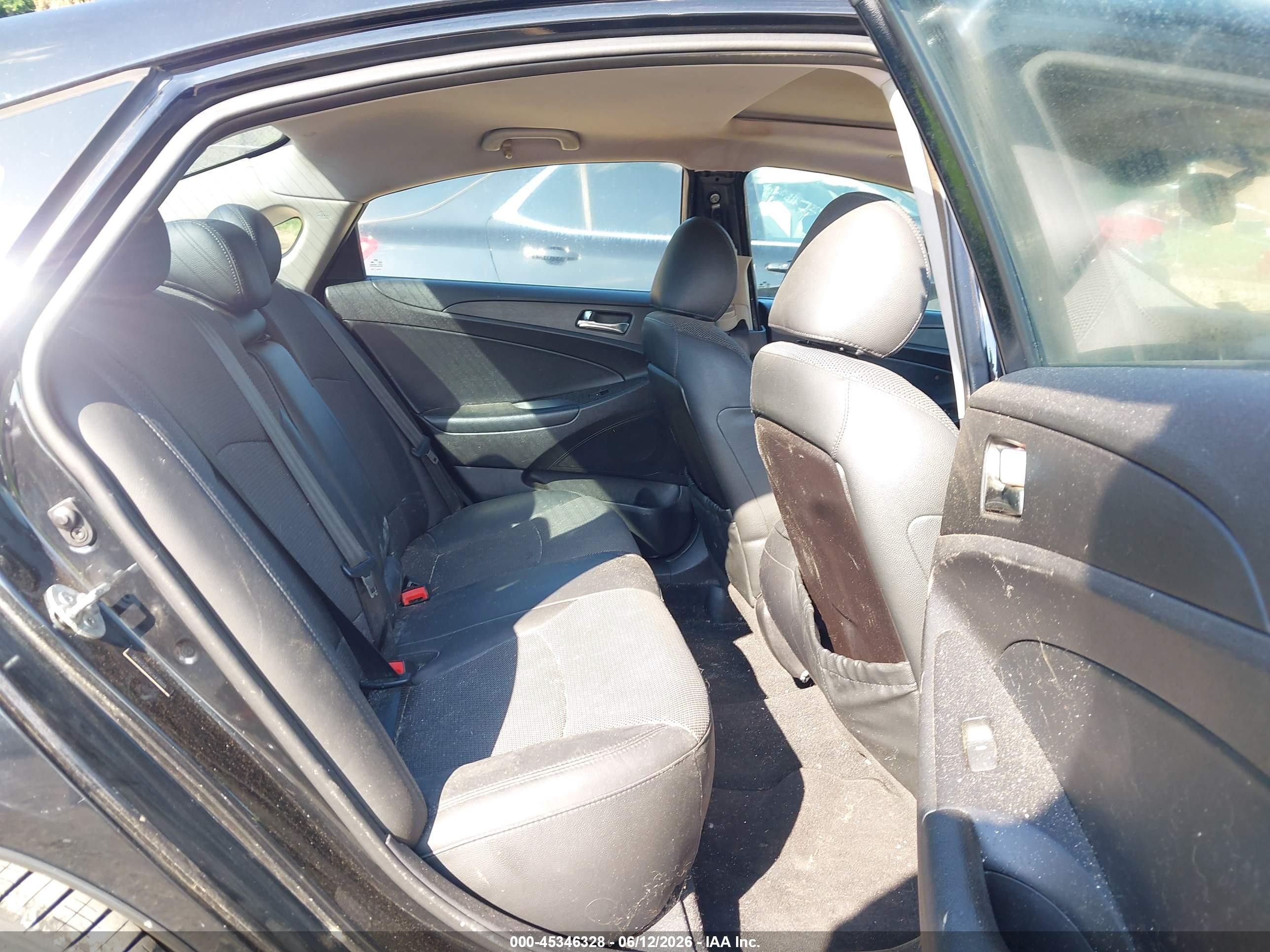 2012 Hyundai Sonata Se 2.0t Black vin: 5NPEC4AB9CH435109