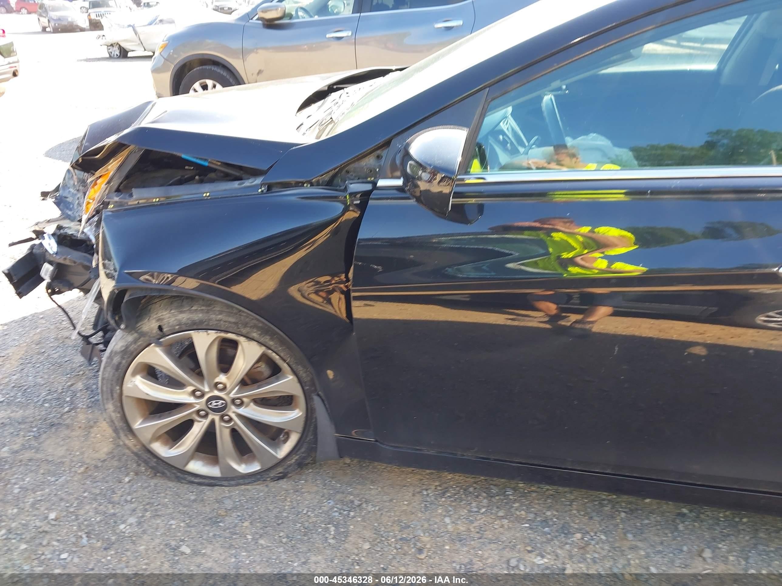 2012 Hyundai Sonata Se 2.0t Black vin: 5NPEC4AB9CH435109