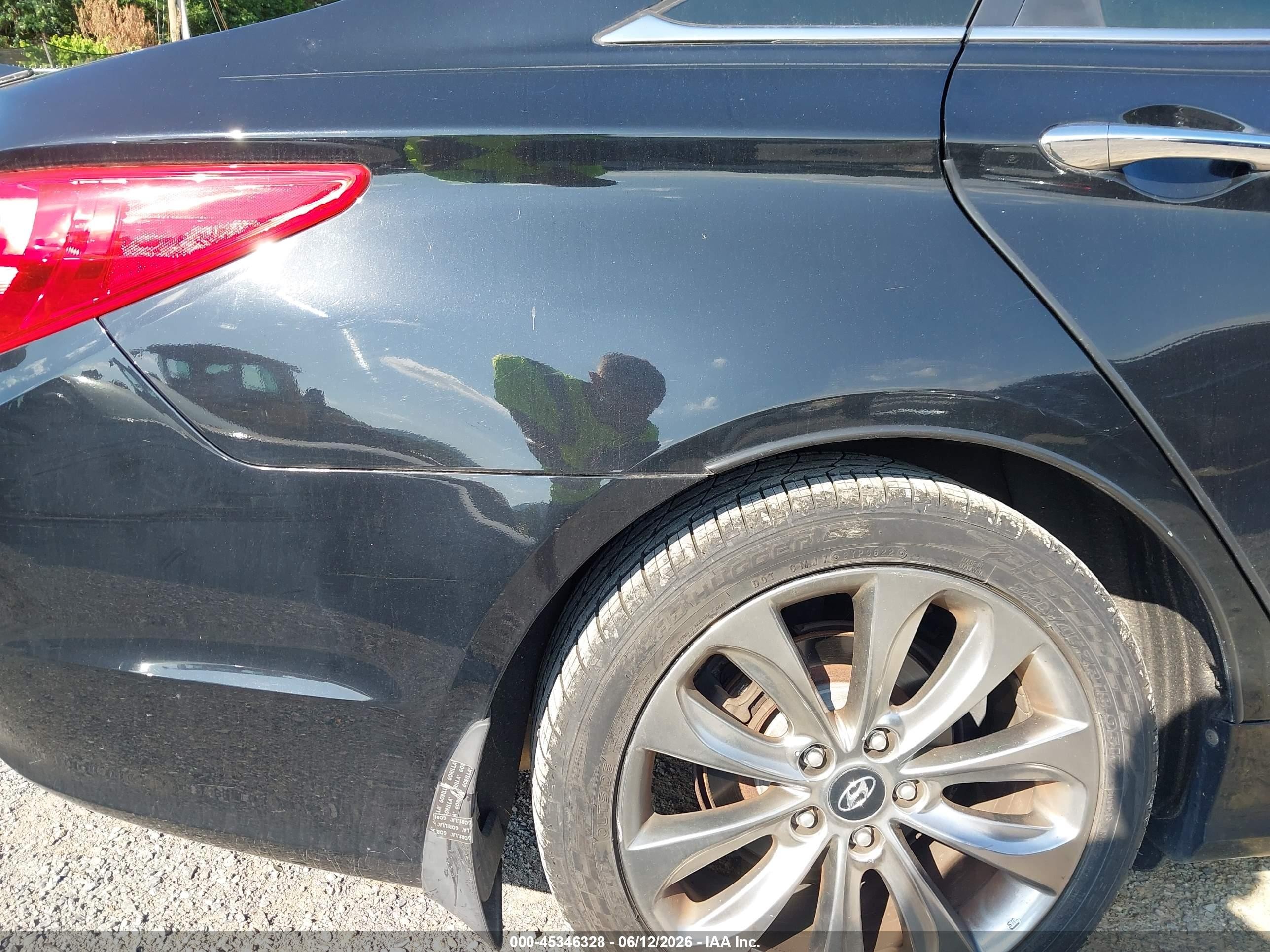 2012 Hyundai Sonata Se 2.0t Black vin: 5NPEC4AB9CH435109