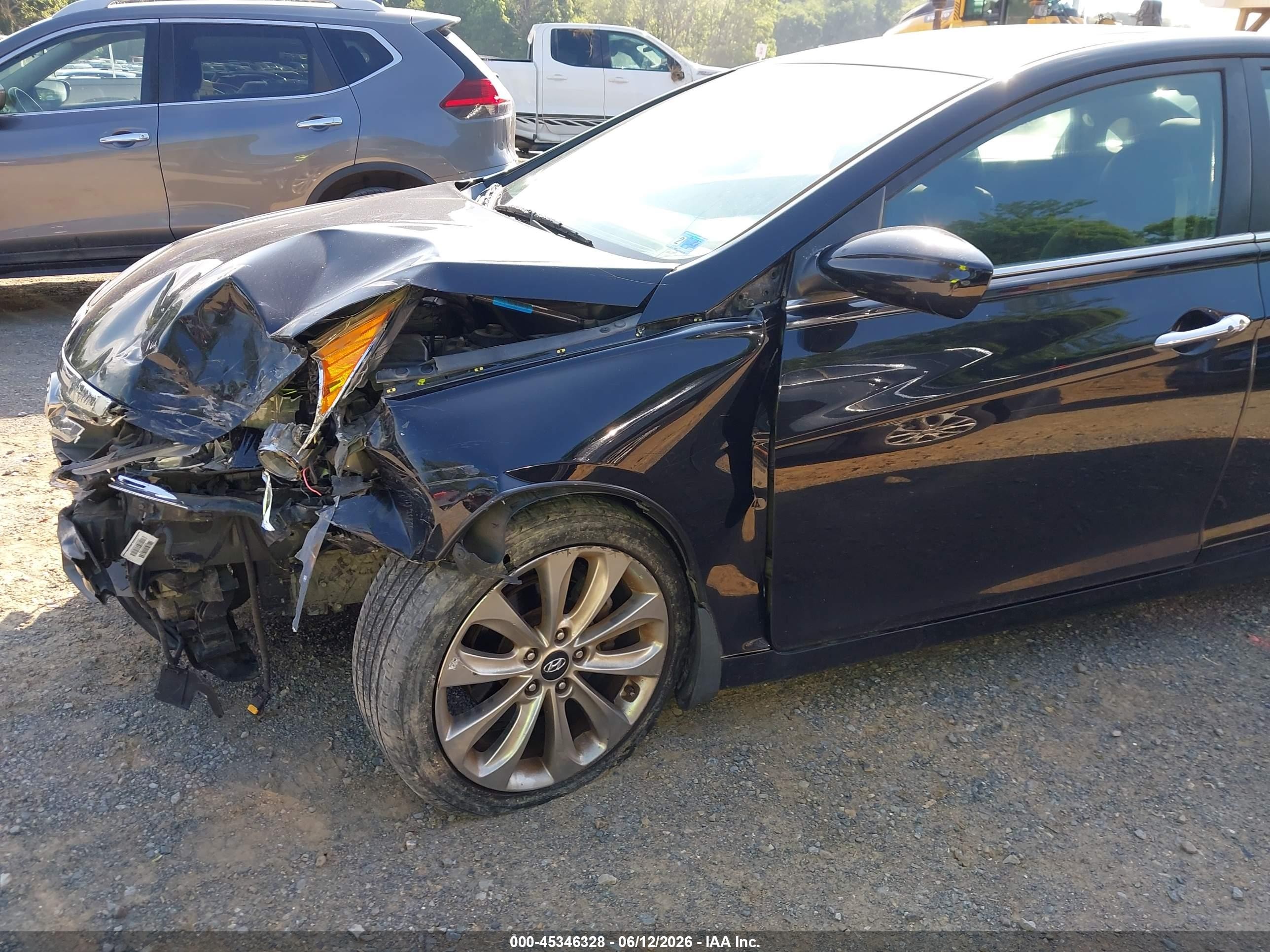 2012 Hyundai Sonata Se 2.0t Black vin: 5NPEC4AB9CH435109