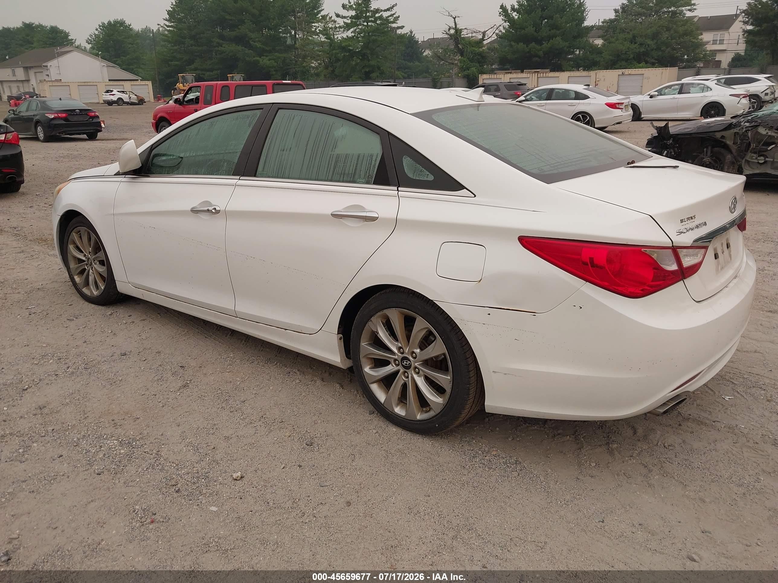 2012 Hyundai Sonata Se 2.0t White vin: 5NPEC4AB9CH449611
