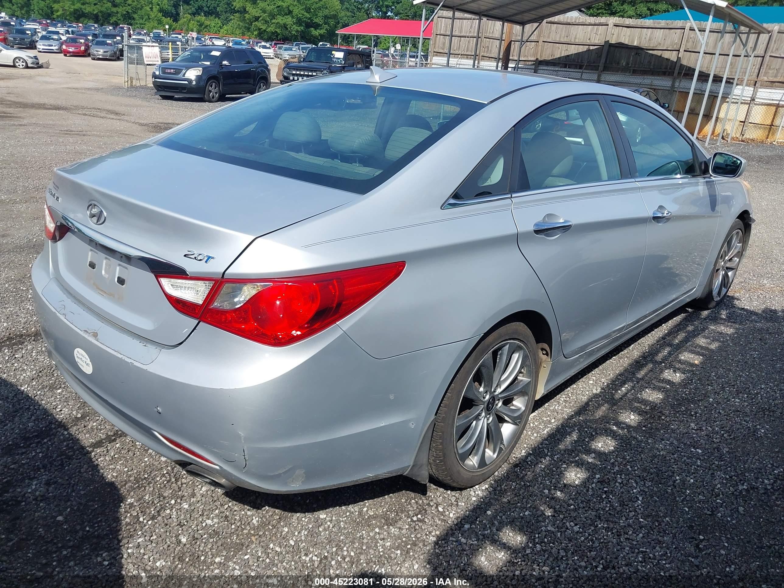 2012 Hyundai Sonata Se 2.0t Silver vin: 5NPEC4AB9CH468854