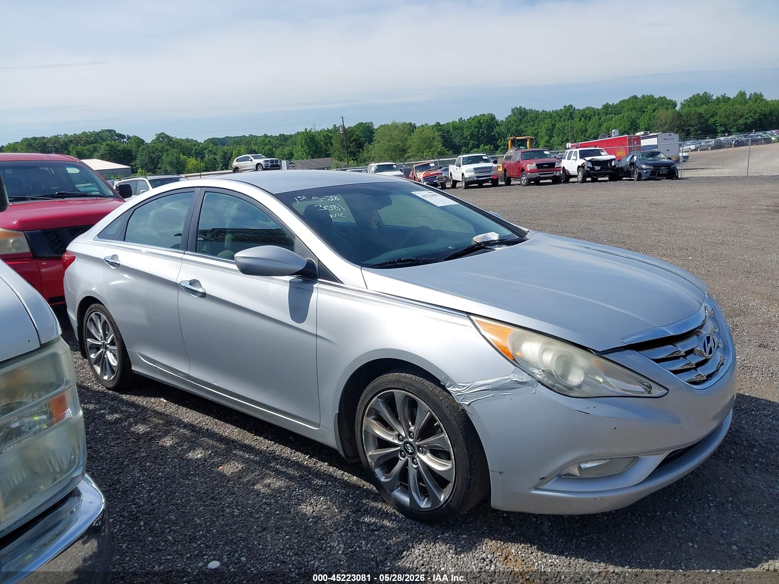 2012 Hyundai Sonata Se 2.0t Silver vin: 5NPEC4AB9CH468854