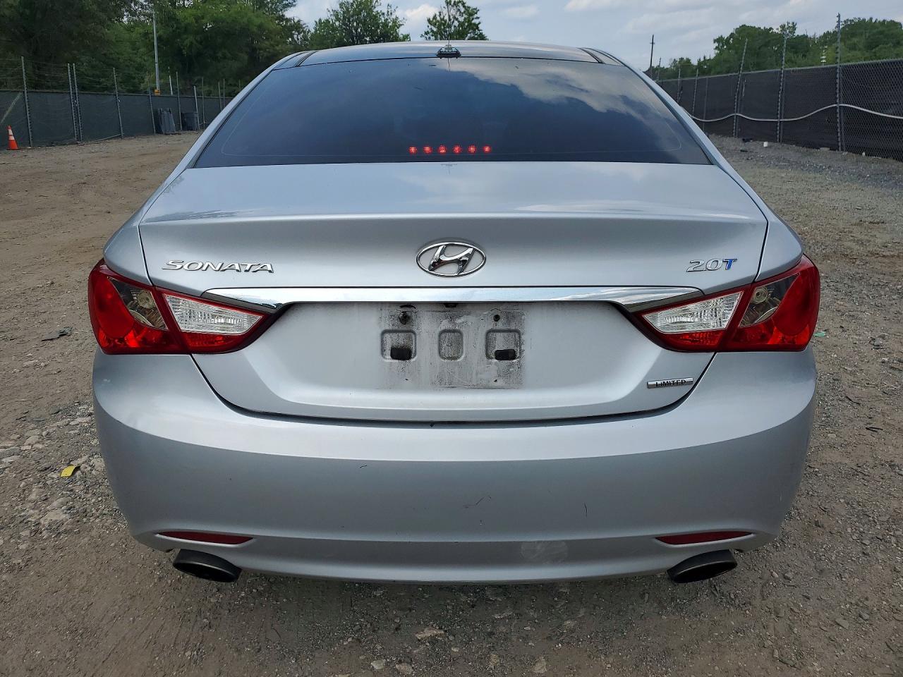 2012 Hyundai Sonata Limited 2.0t Silver vin: 5NPEC4AB9CH480762