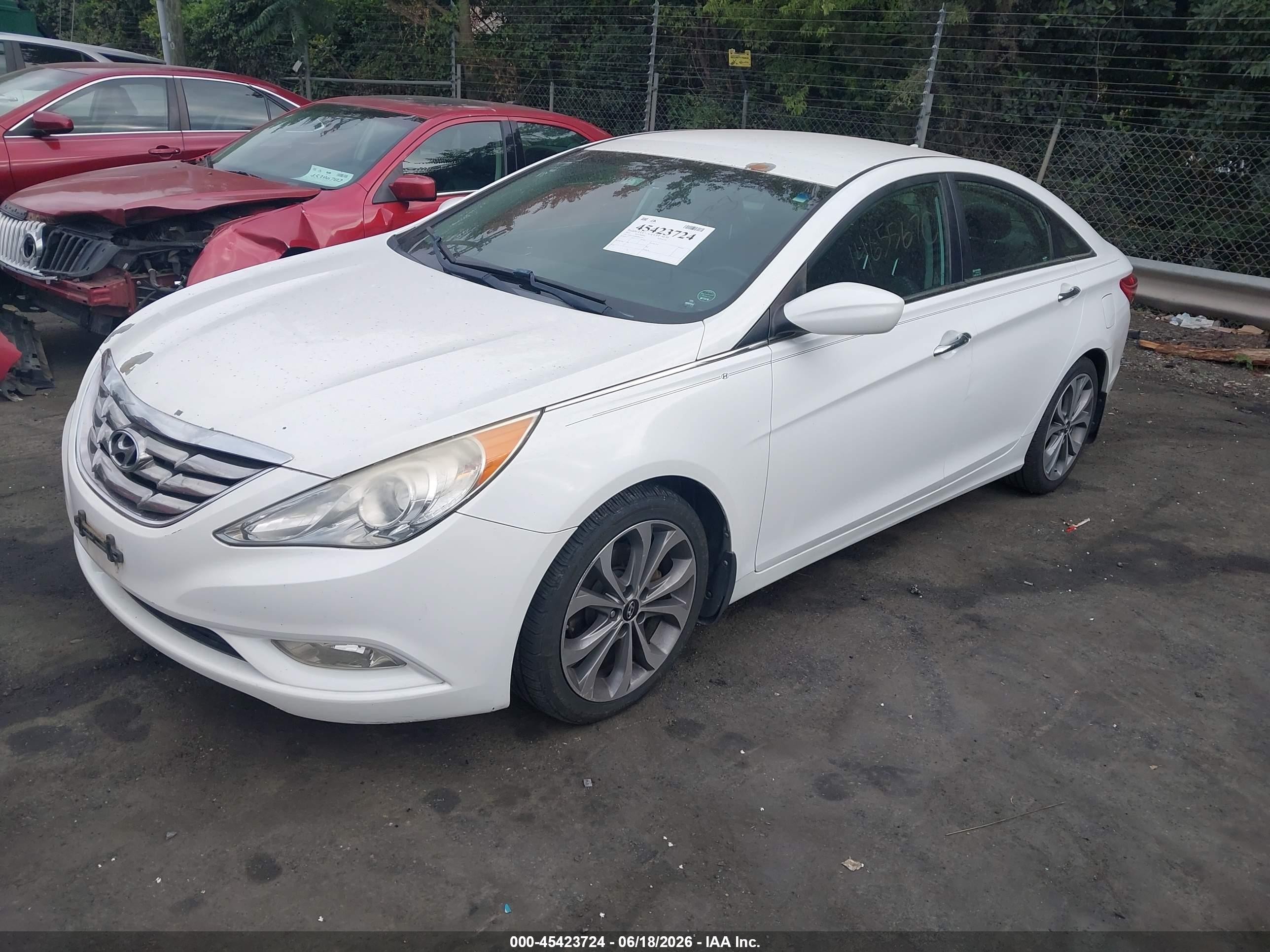 2013 Hyundai Sonata Se 2.0t White vin: 5NPEC4AB9DH642407