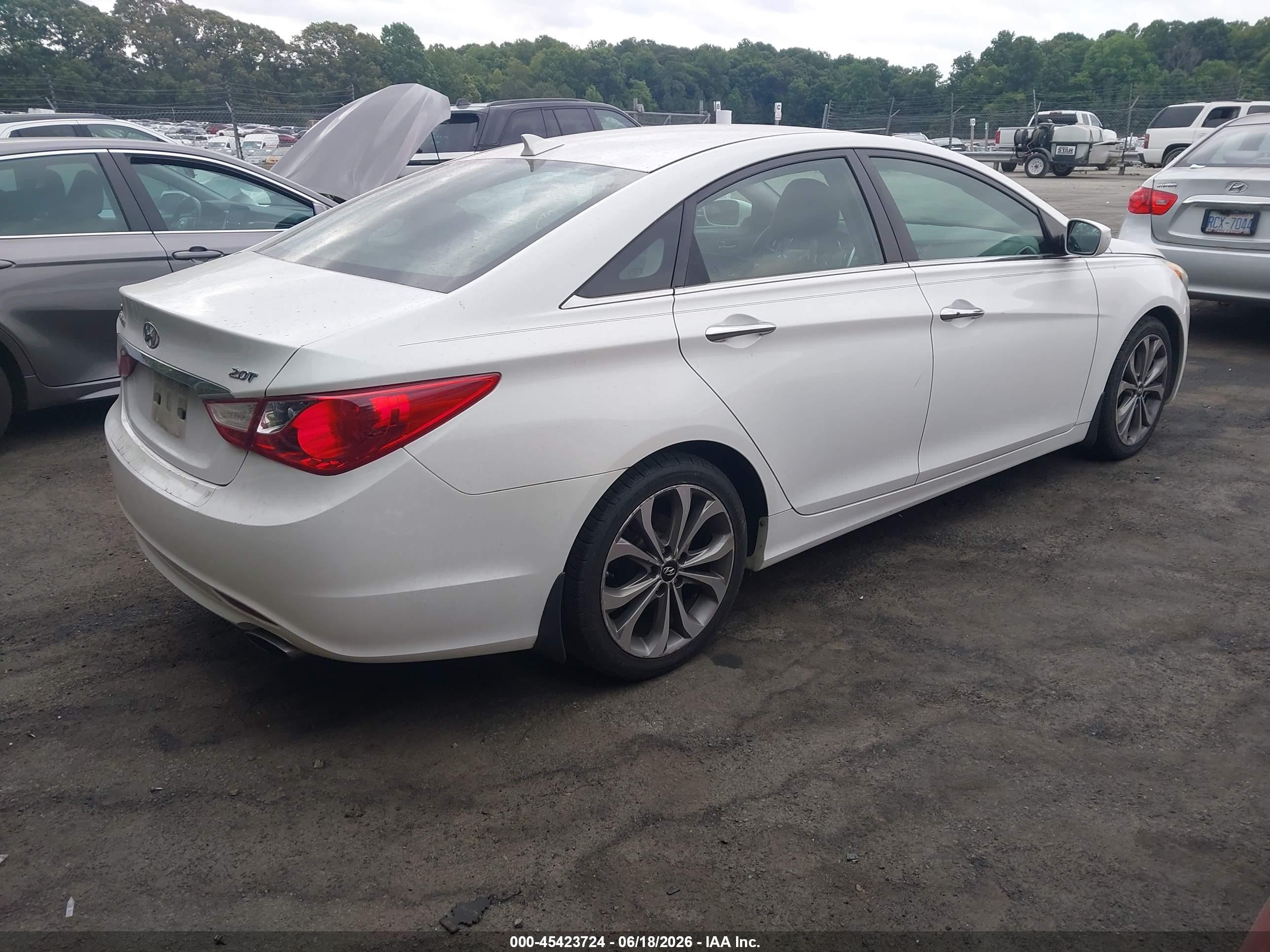 2013 Hyundai Sonata Se 2.0t White vin: 5NPEC4AB9DH642407