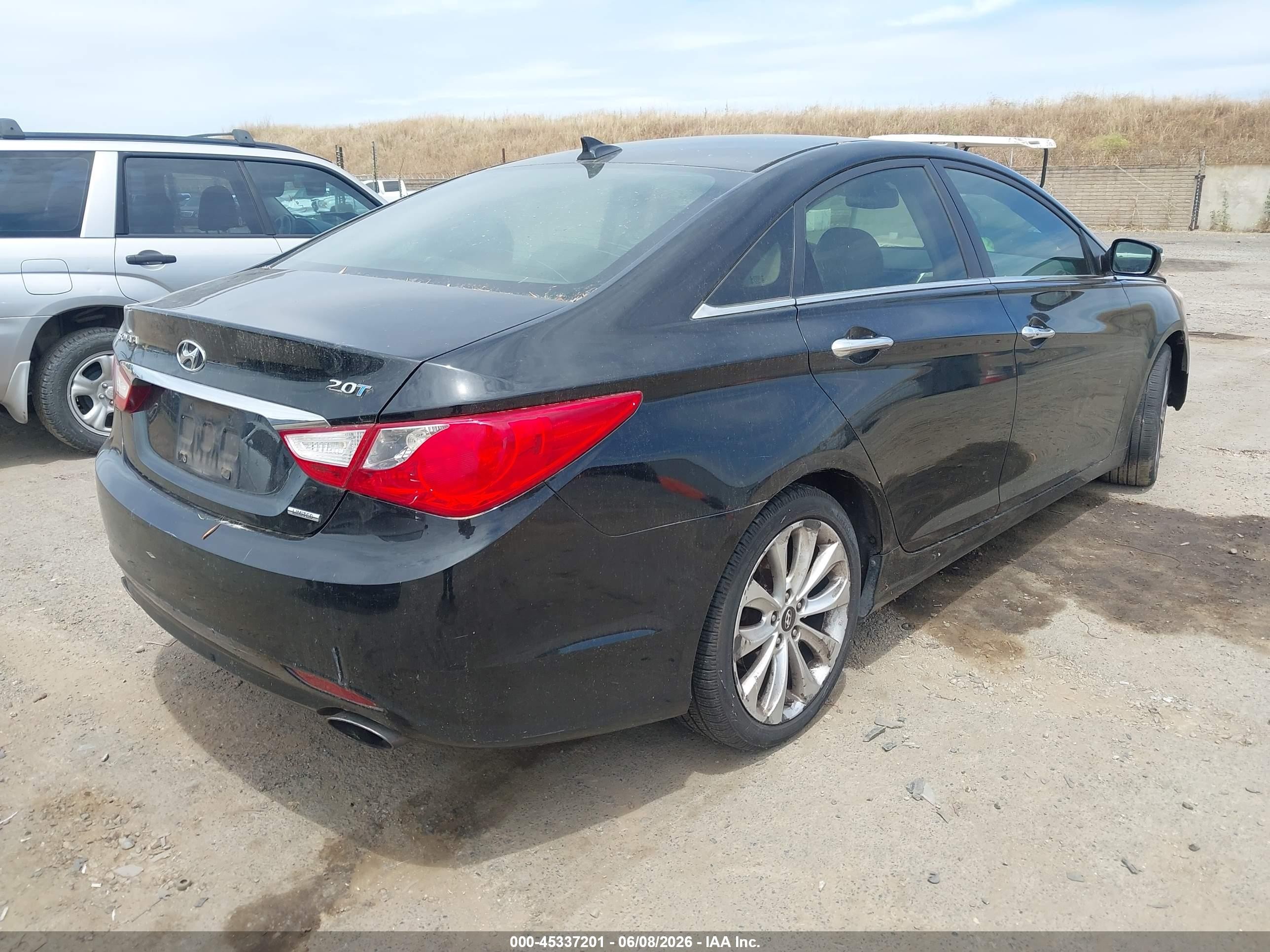 2013 Hyundai Sonata Limited 2.0t Black vin: 5NPEC4AB9DH659577