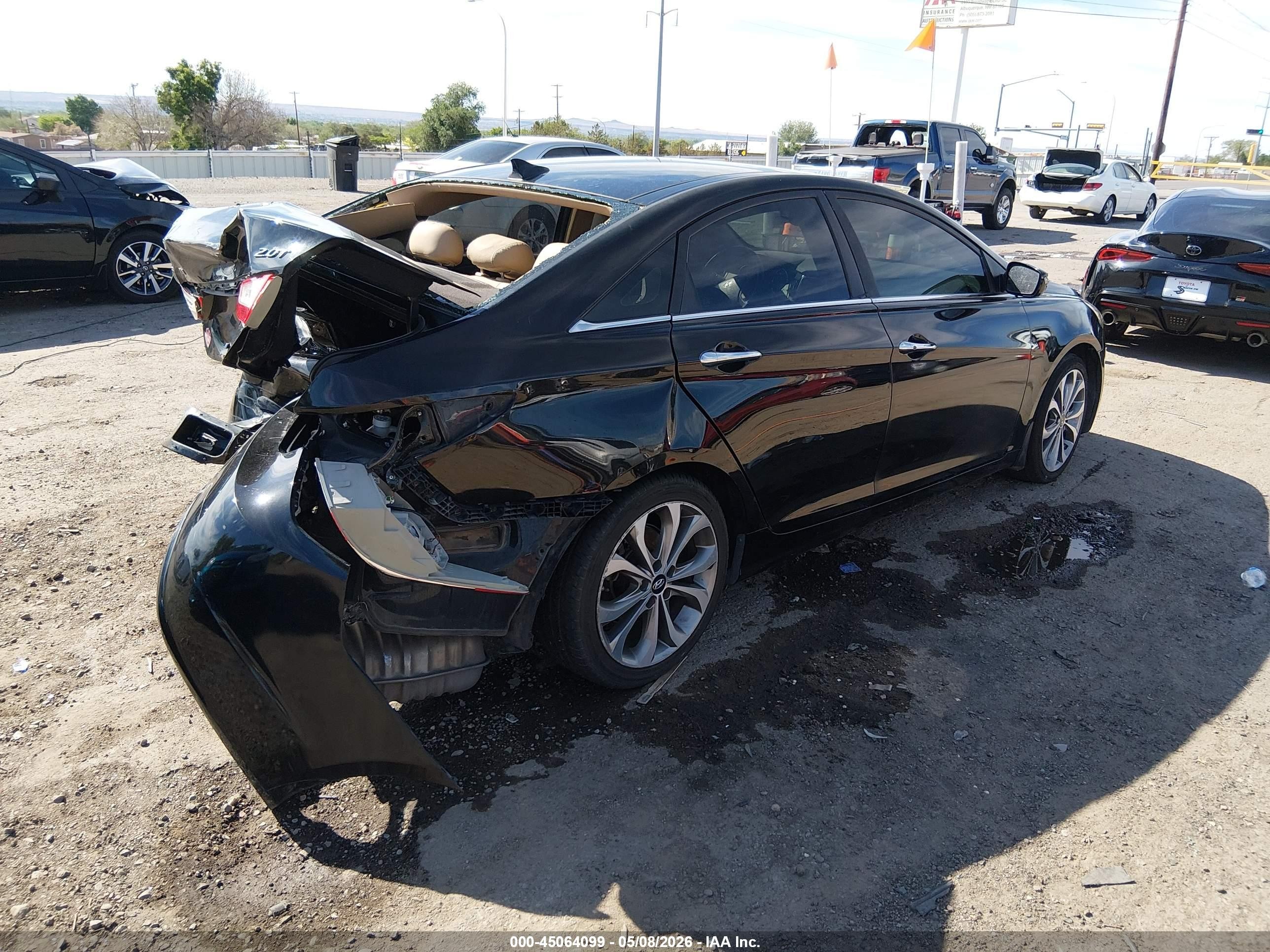 2013 Hyundai Sonata Limited 2.0t Black vin: 5NPEC4AB9DH660695