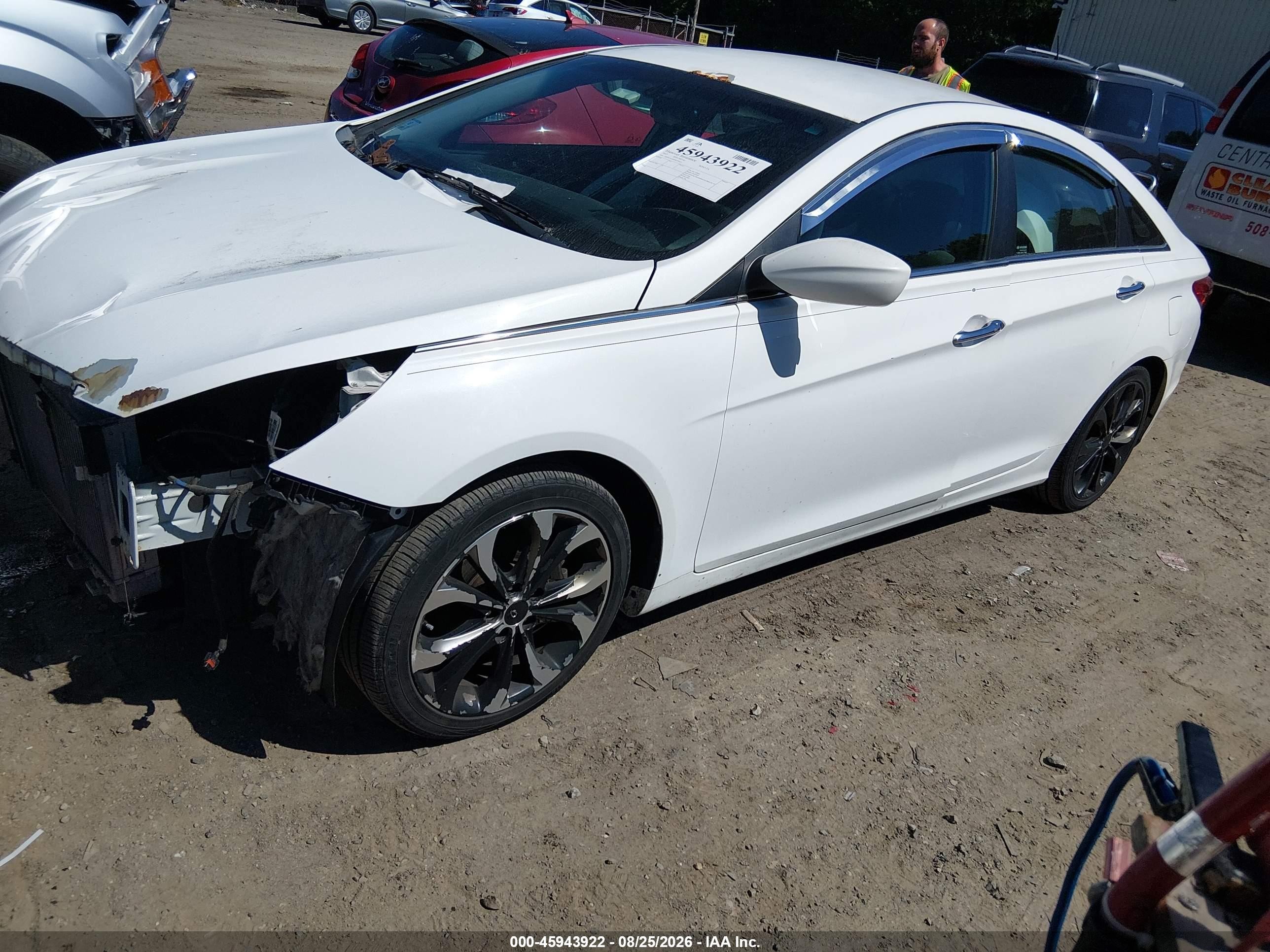 2013 Hyundai Sonata Se 2.0t White vin: 5NPEC4AB9DH799337