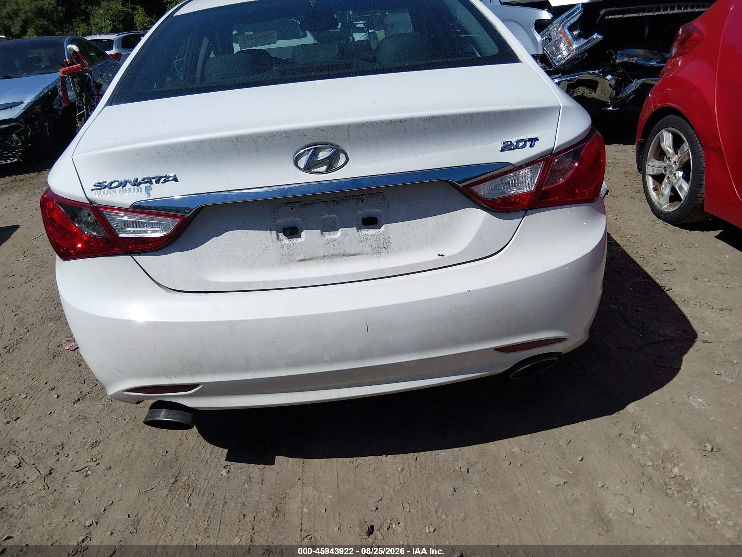 2013 Hyundai Sonata Se 2.0t White vin: 5NPEC4AB9DH799337