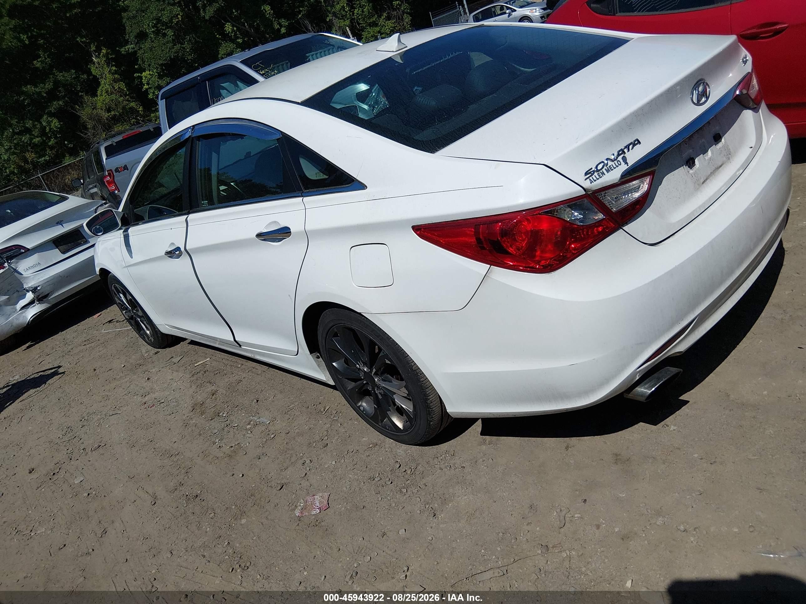 2013 Hyundai Sonata Se 2.0t White vin: 5NPEC4AB9DH799337