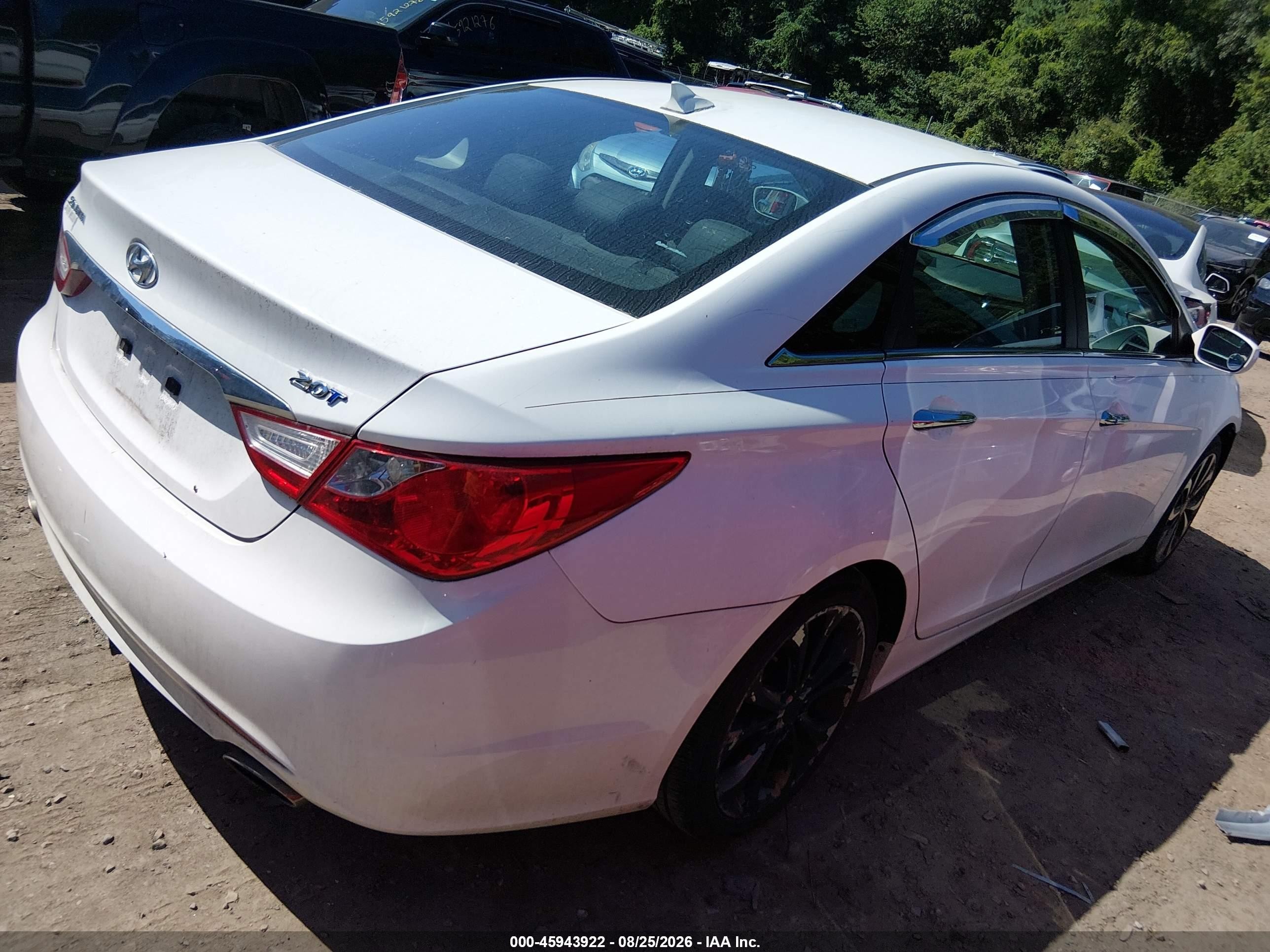 2013 Hyundai Sonata Se 2.0t White vin: 5NPEC4AB9DH799337