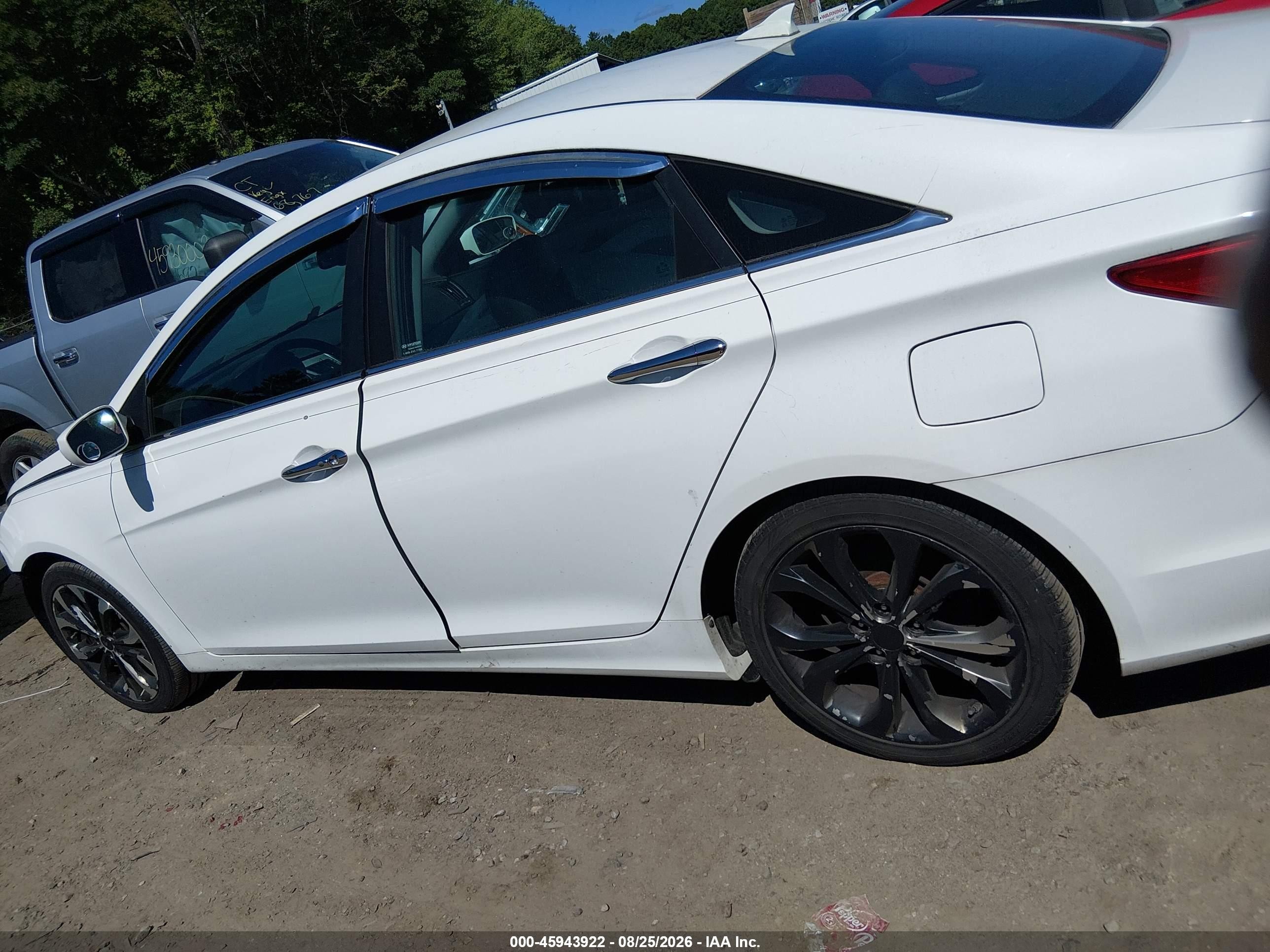 2013 Hyundai Sonata Se 2.0t White vin: 5NPEC4AB9DH799337