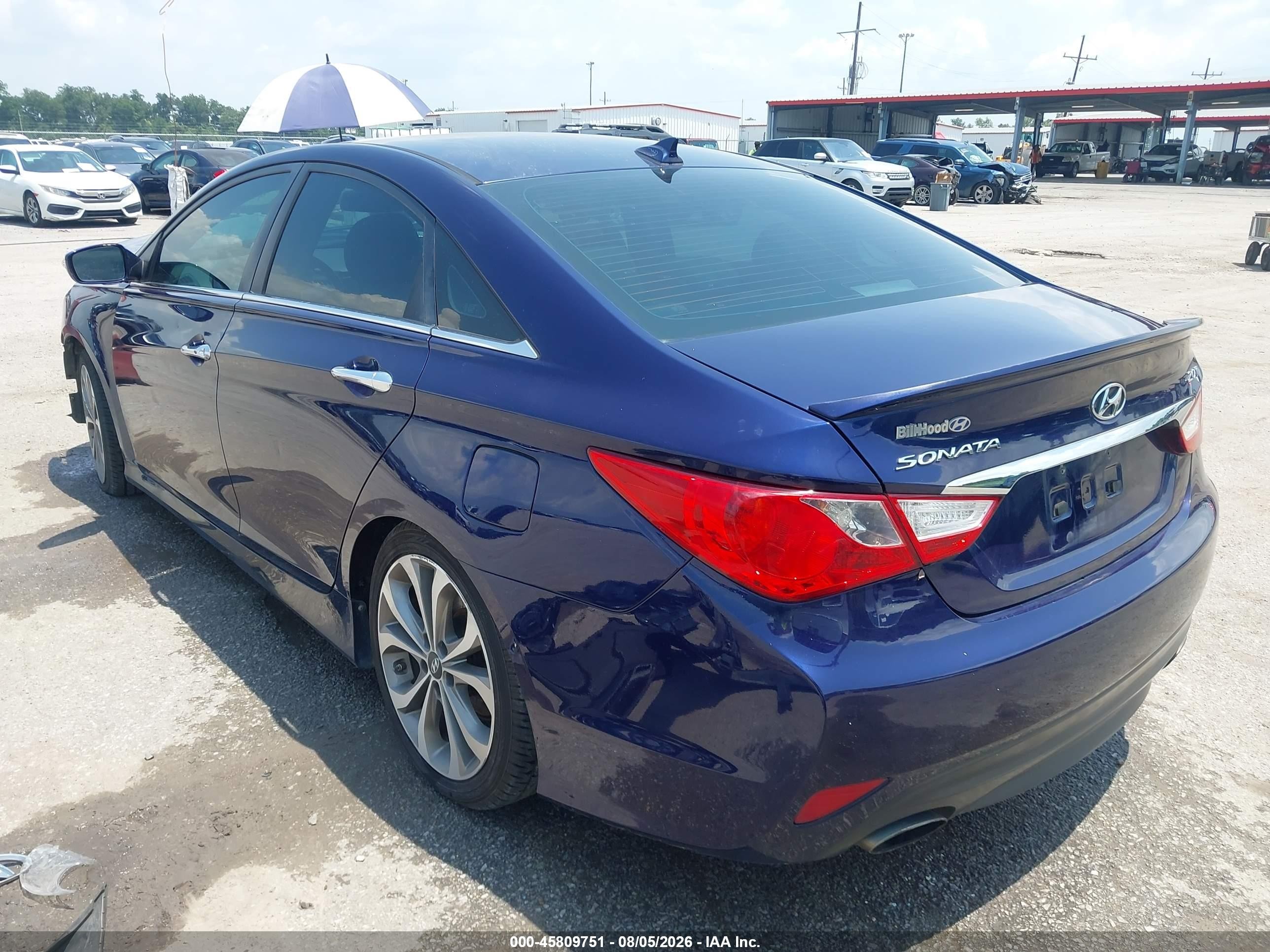 2014 Hyundai Sonata Se 2.0t Синий vin: 5NPEC4AB9EH817028