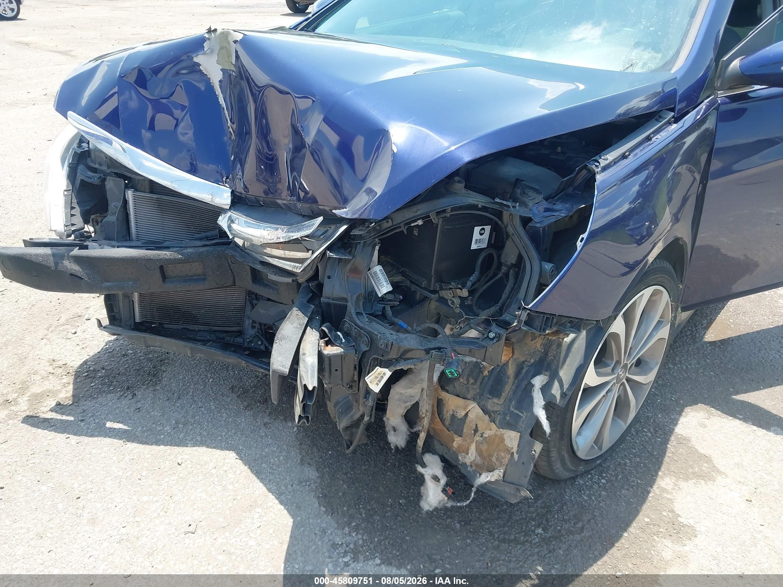 2014 Hyundai Sonata Se 2.0t Синий vin: 5NPEC4AB9EH817028