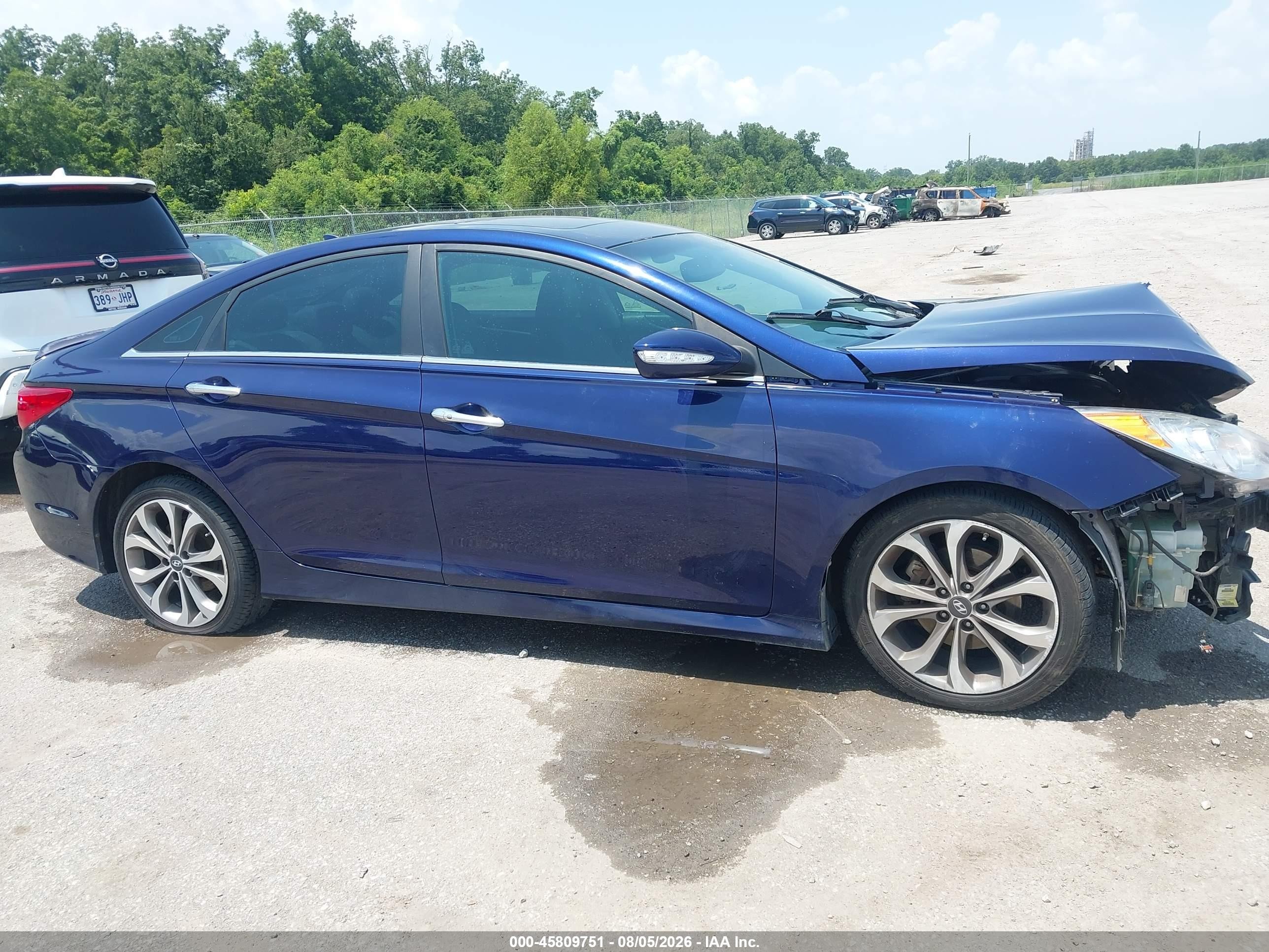 2014 Hyundai Sonata Se 2.0t Синий vin: 5NPEC4AB9EH817028