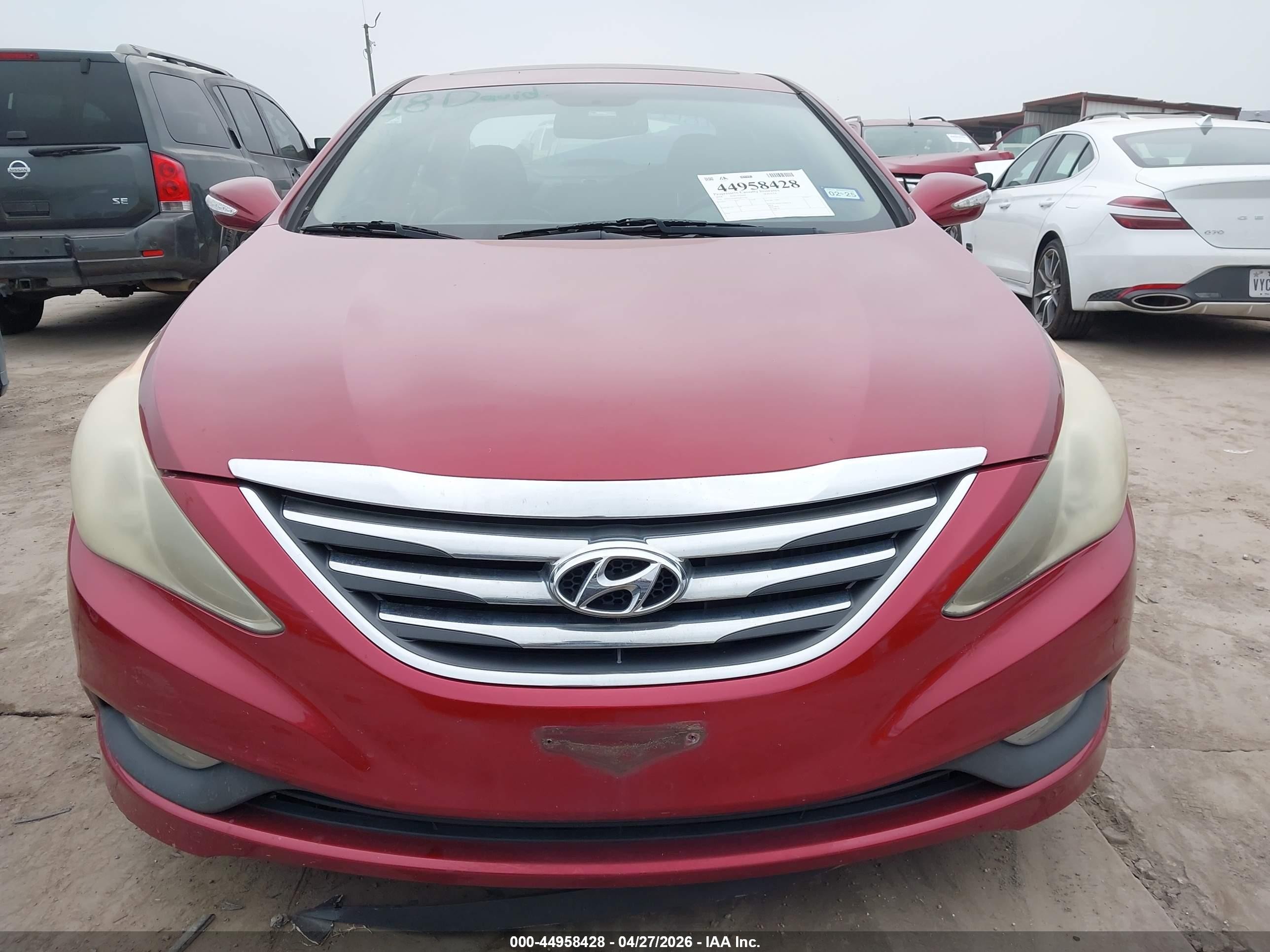2014 Hyundai Sonata Limited 2.0t Red vin: 5NPEC4AB9EH831026