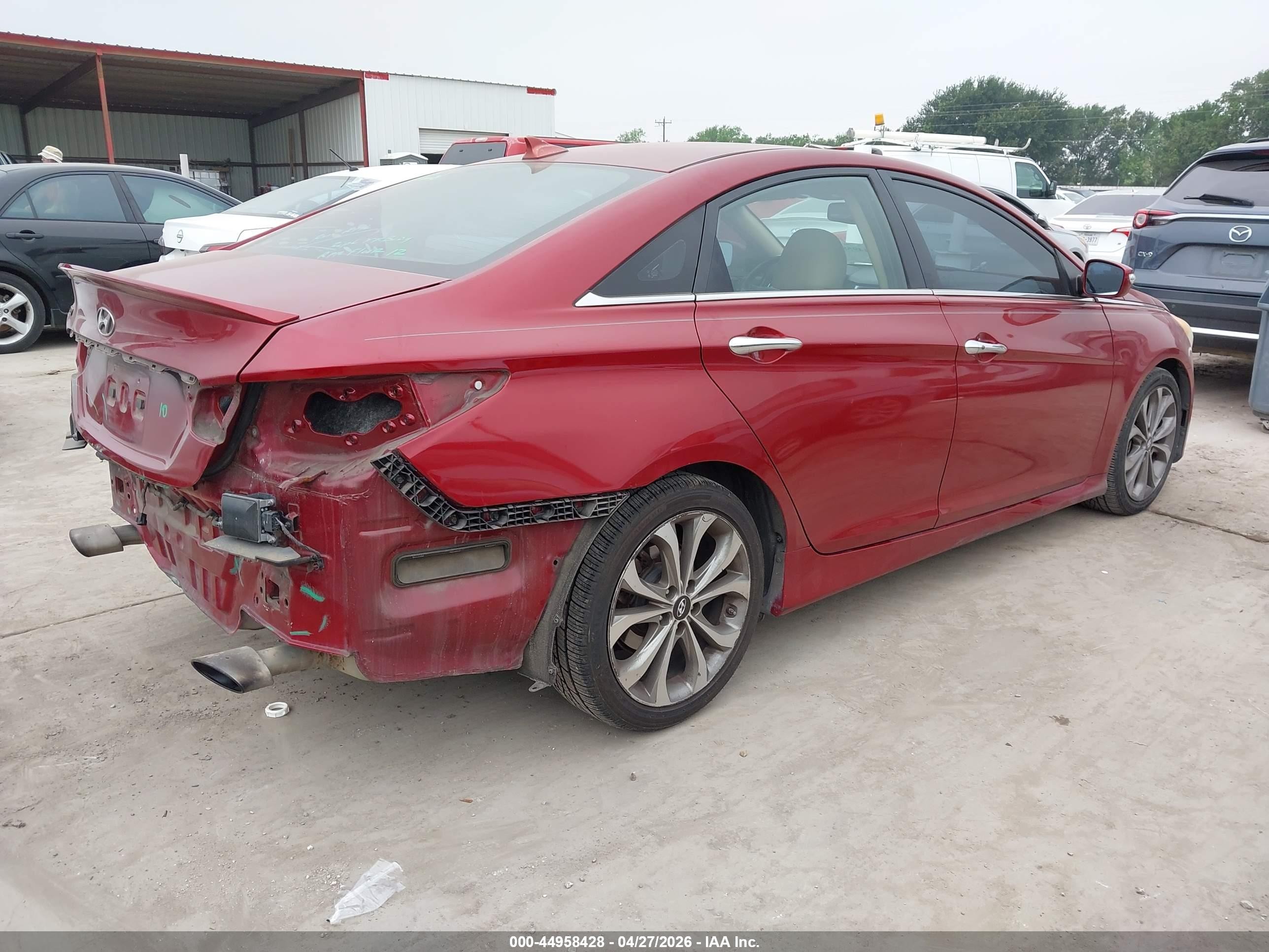 2014 Hyundai Sonata Limited 2.0t Red vin: 5NPEC4AB9EH831026